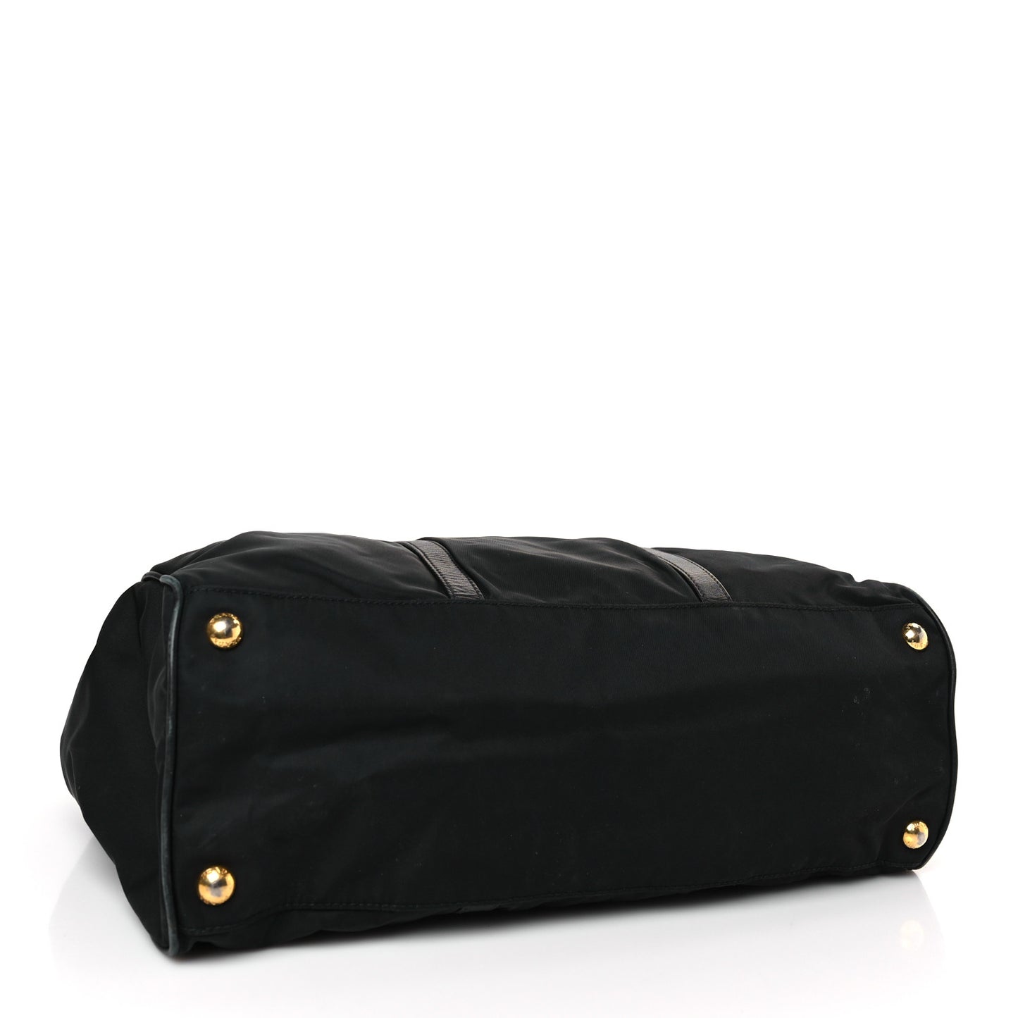 Tessuto Nylon Vitello Daino Tote Black