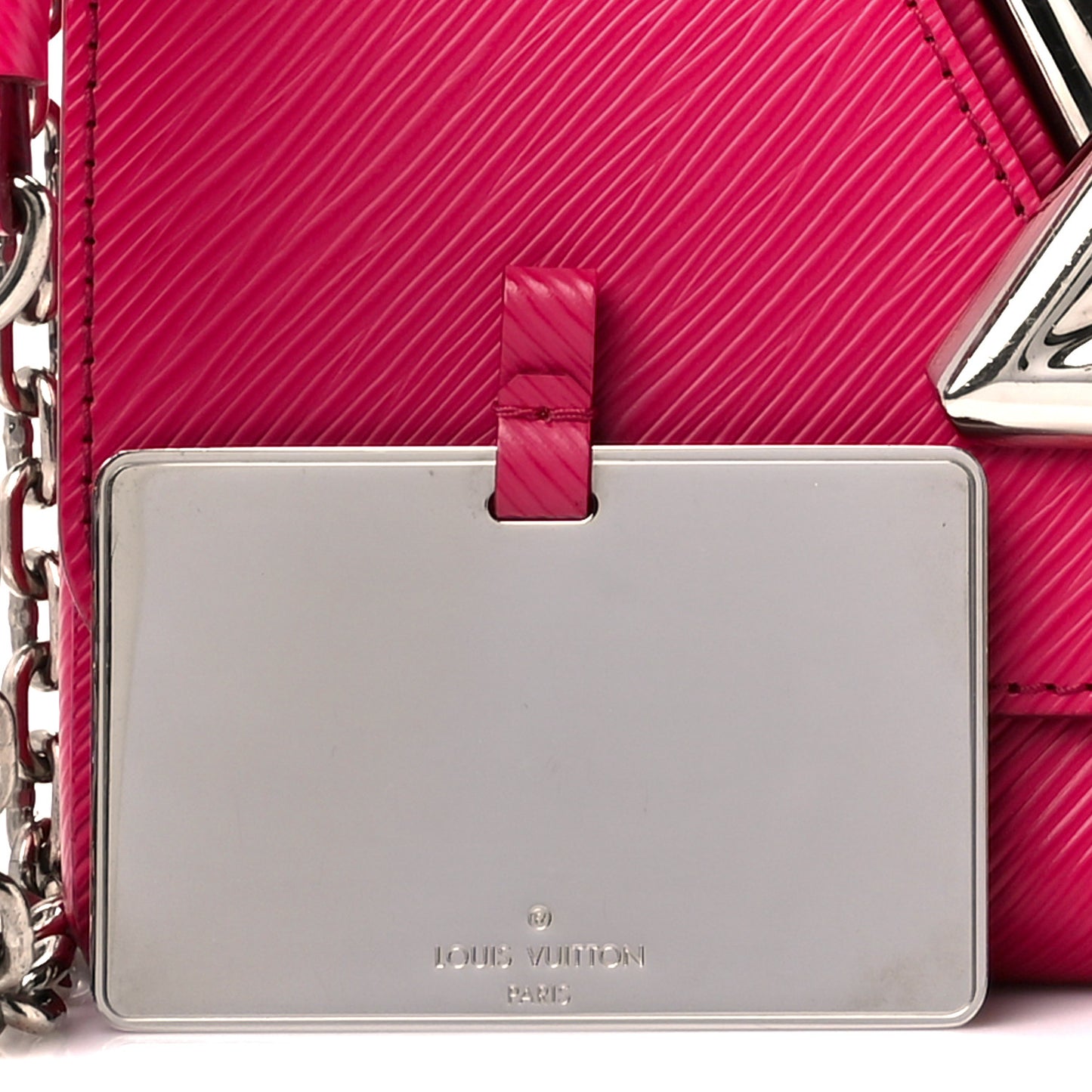 Epi Twist Shoulder Bag MM Hot Pink
