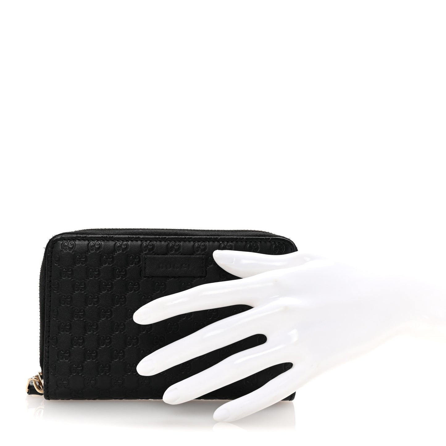 Soft Microguccissima Zip Around Organizer Wallet Black