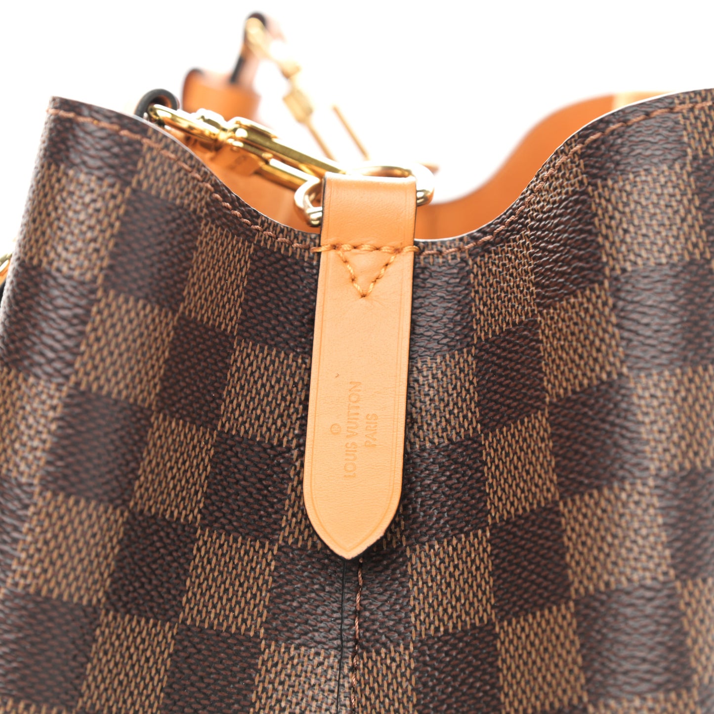 Damier Ebene Neonoe MM Safran