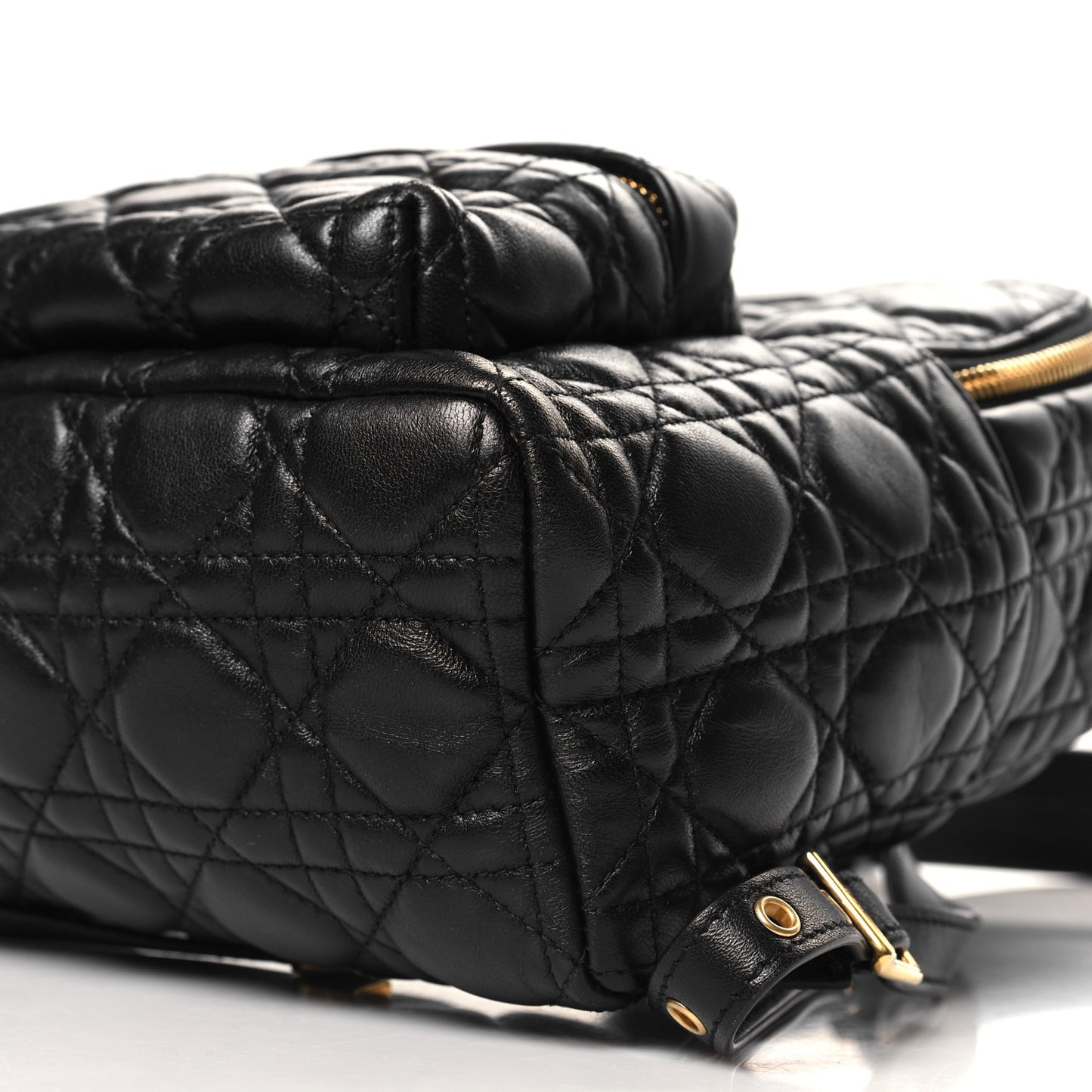 Lambskin Cannage Backpack Black