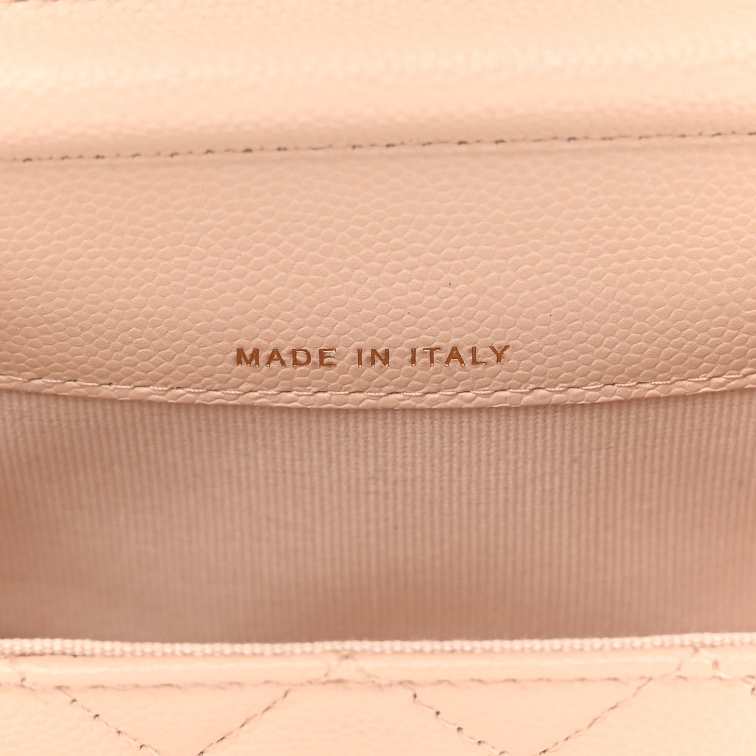 Chanel Caviar Quilted Mini Clutch With Chain Light Beige 7 of 13