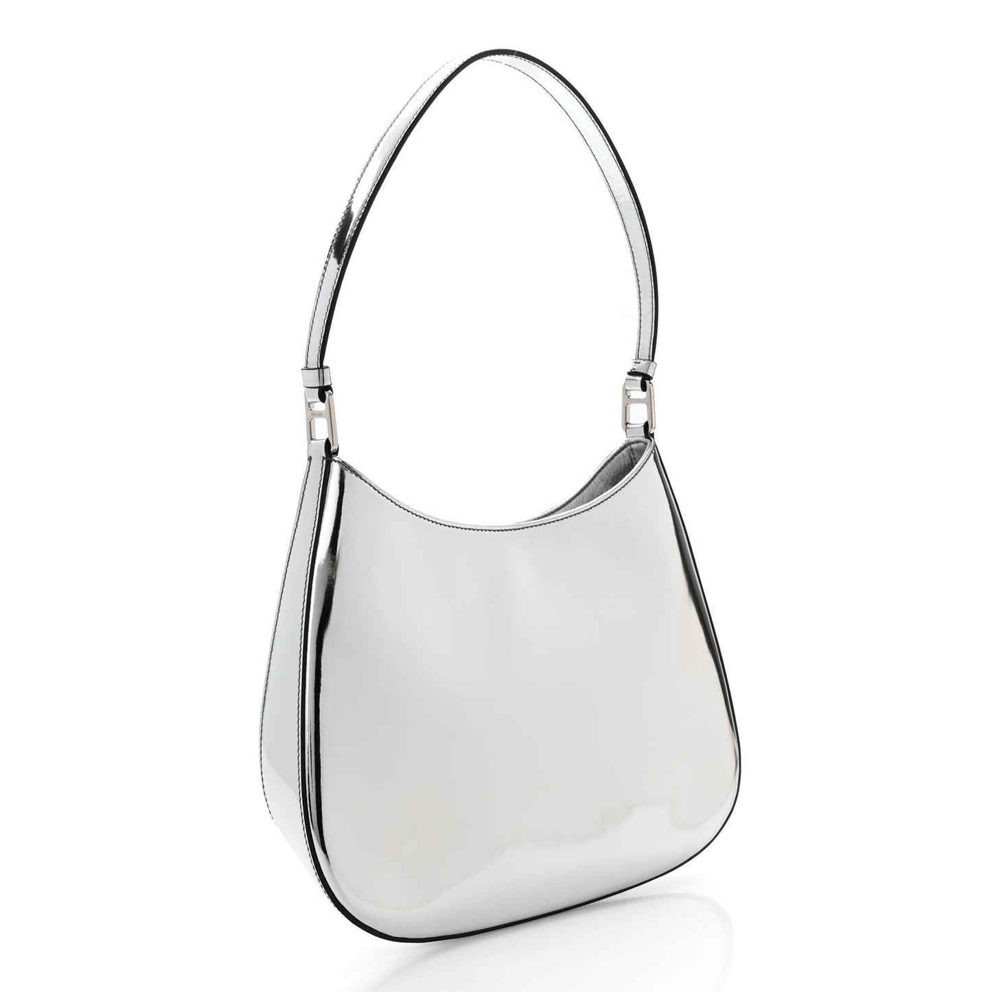 Spazzolato Cleo Shoulder Bag Argento