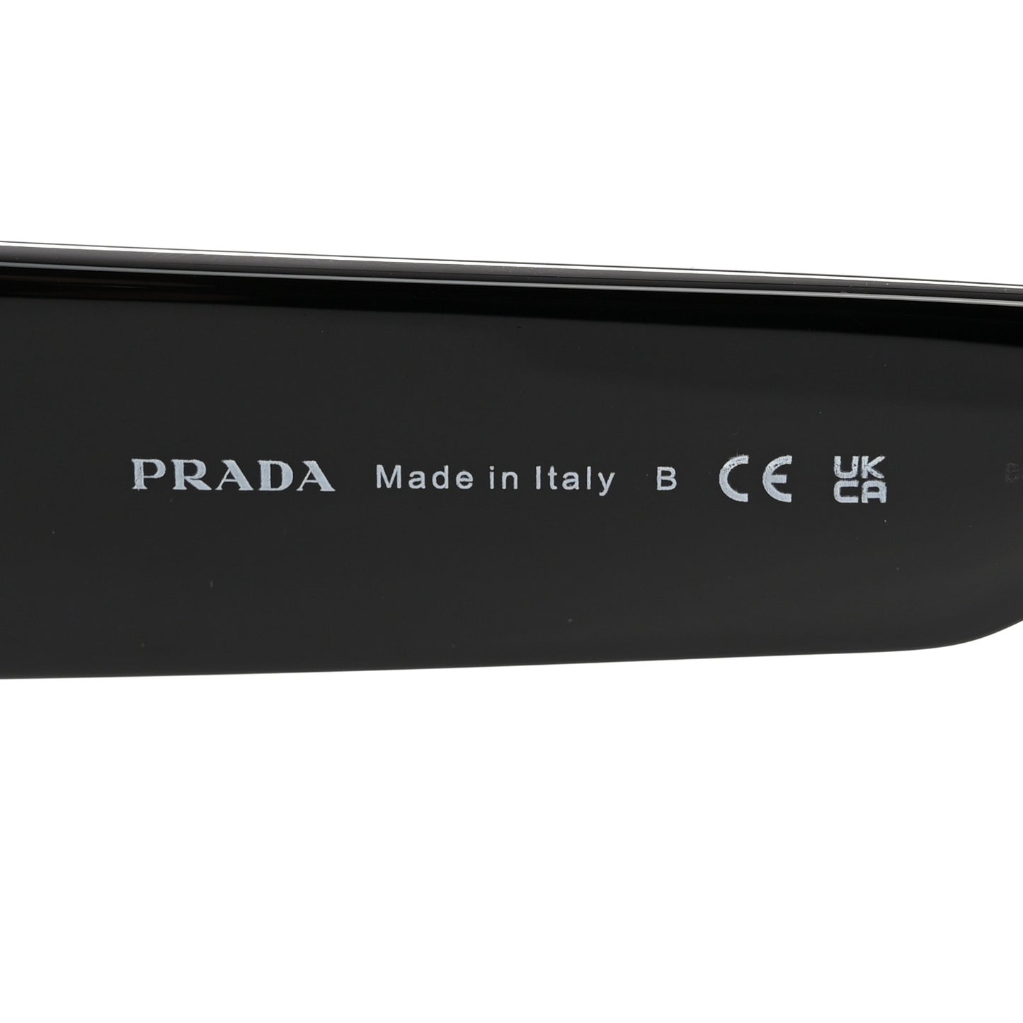 Acetate Sunglasses with Prada Logo SPR A07 Slate Gray