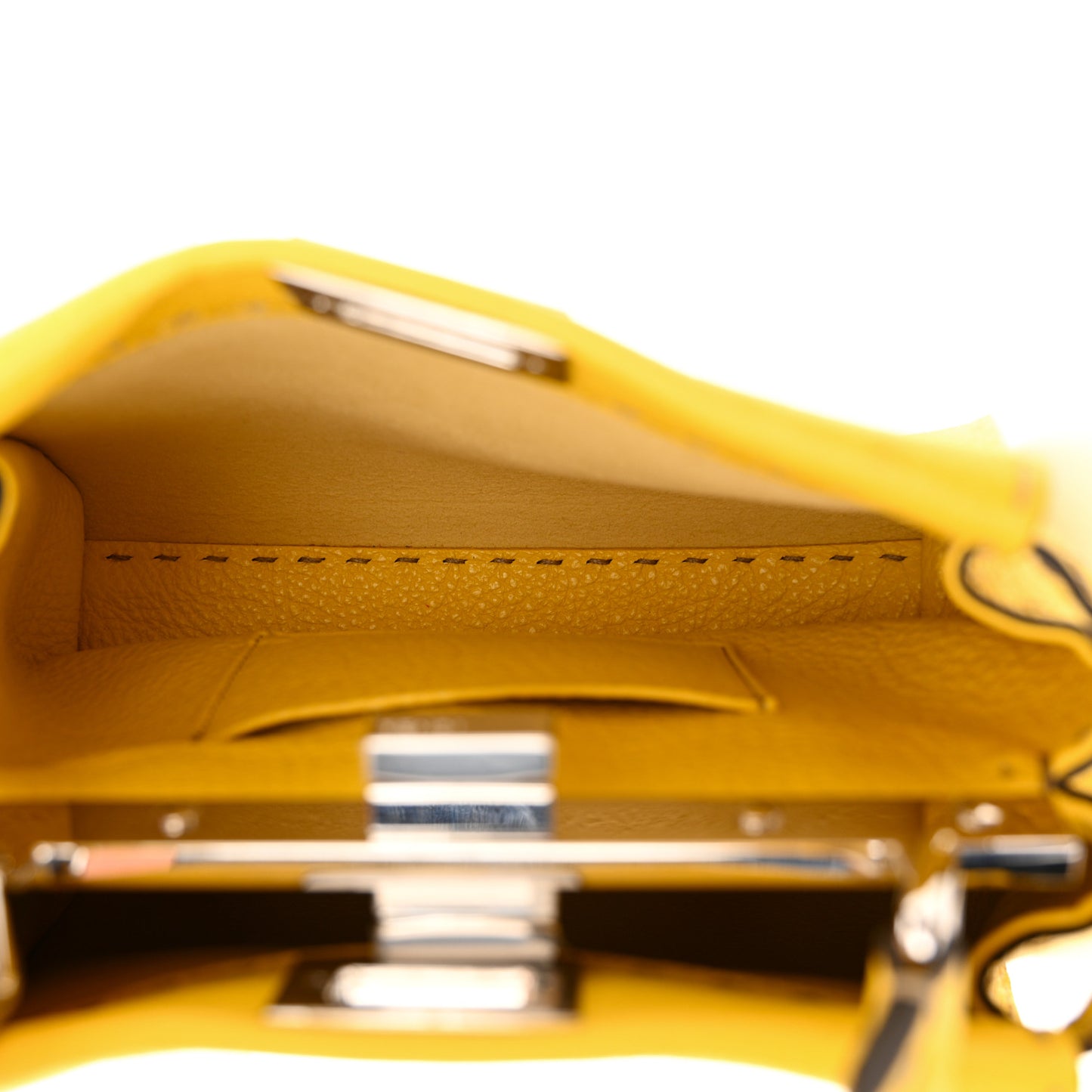 Cuoio Romano Selleria Mini Peekaboo Iconic Satchel Limone