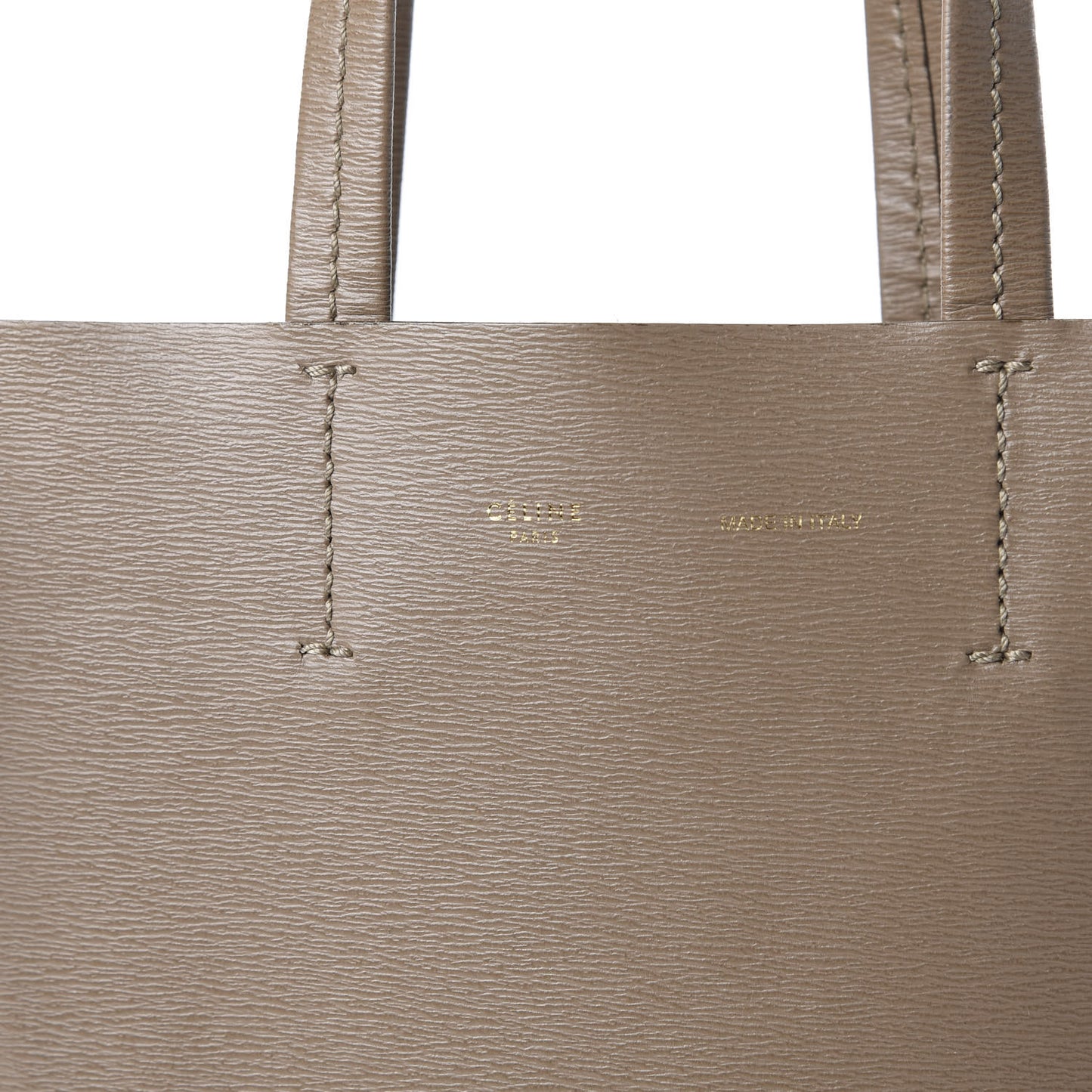 Liege Calfskin Small Vertical Cabas Taupe