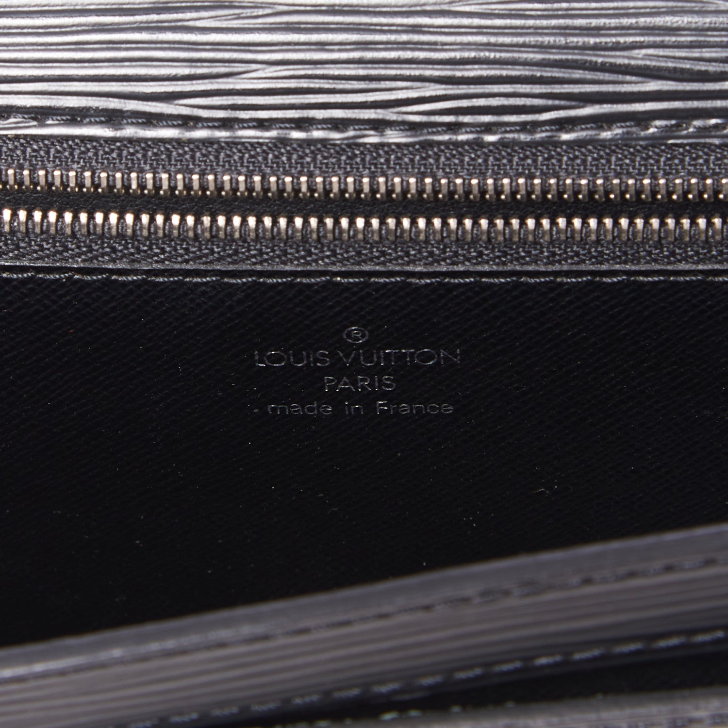 Louis Vuitton Epi Pochette Sellier Dragonne Clutch Black 7 of 8