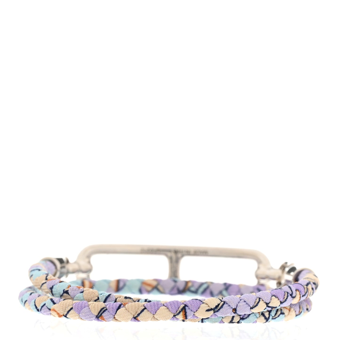 Silk Printed Astrologie Nouvelle Roulis Double Tour Bracelet T2 Lilas