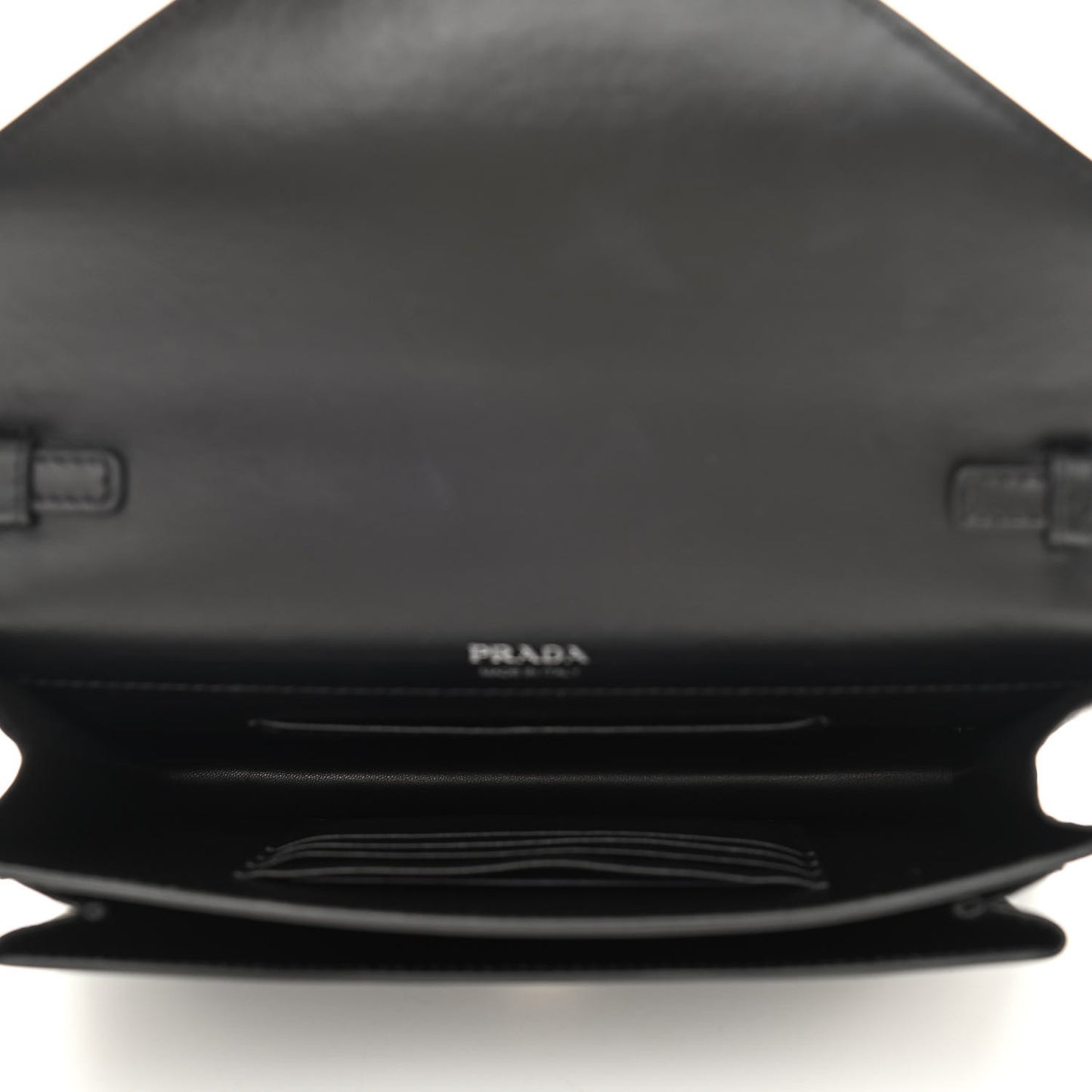 Saffiano City Calf Mini Envelope Bag Black
