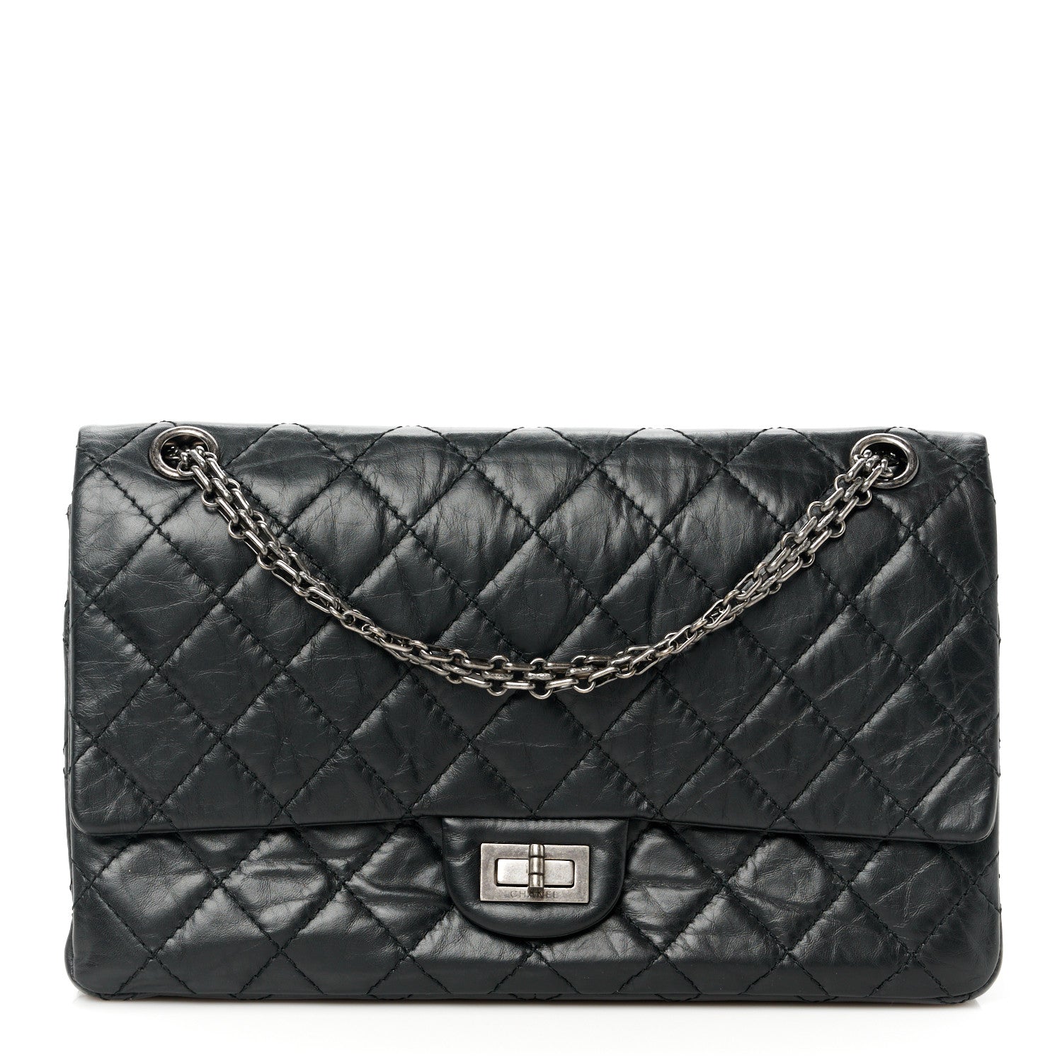 Chanel Aged Calfskin Quilted 2.55 Reissue 226 Flap Black 1 of 12