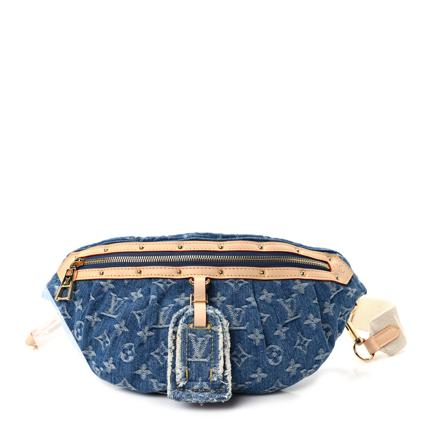 Louis Vuitton Monogram Denim High Rise Bumbag Blue 1 of 8