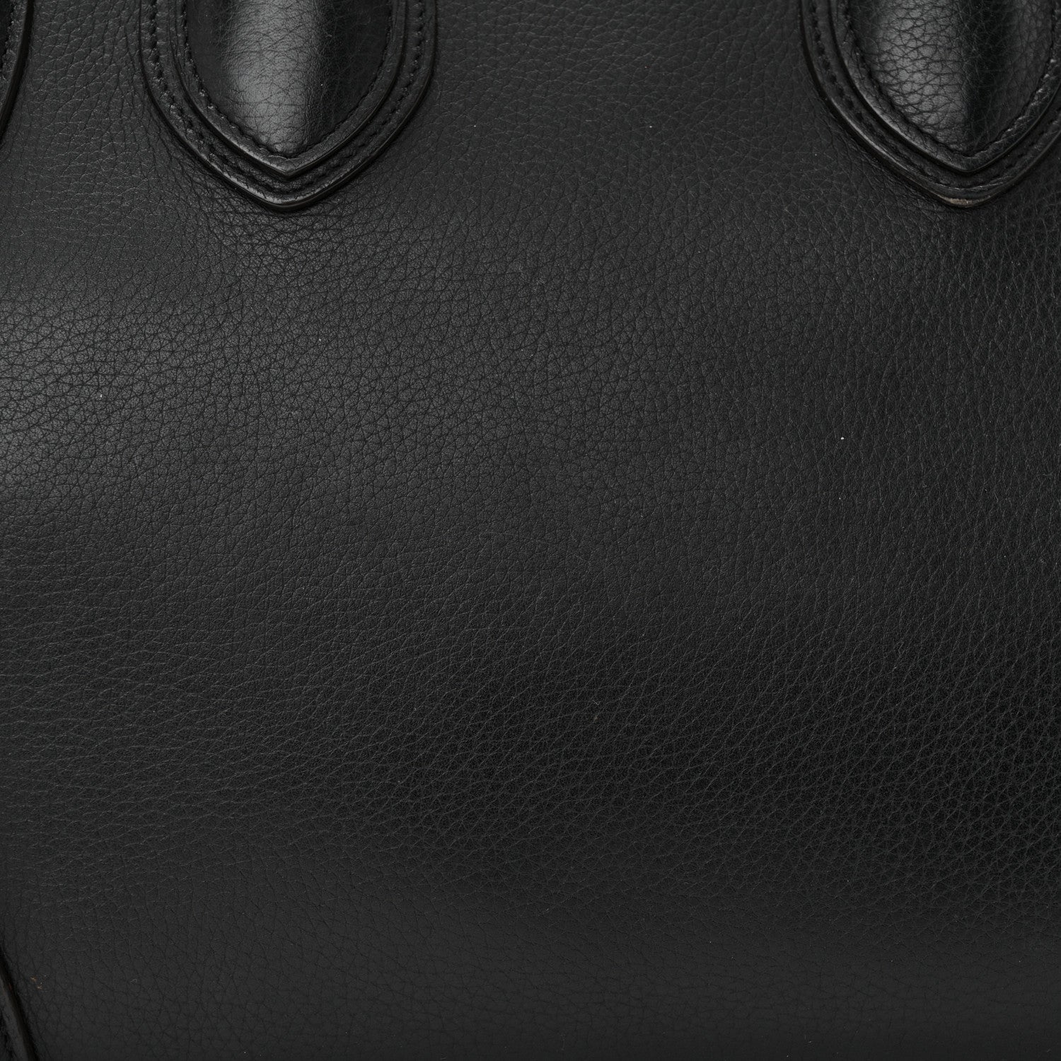 Celine Drummed Calfskin Mini Luggage Black 12 of 15
