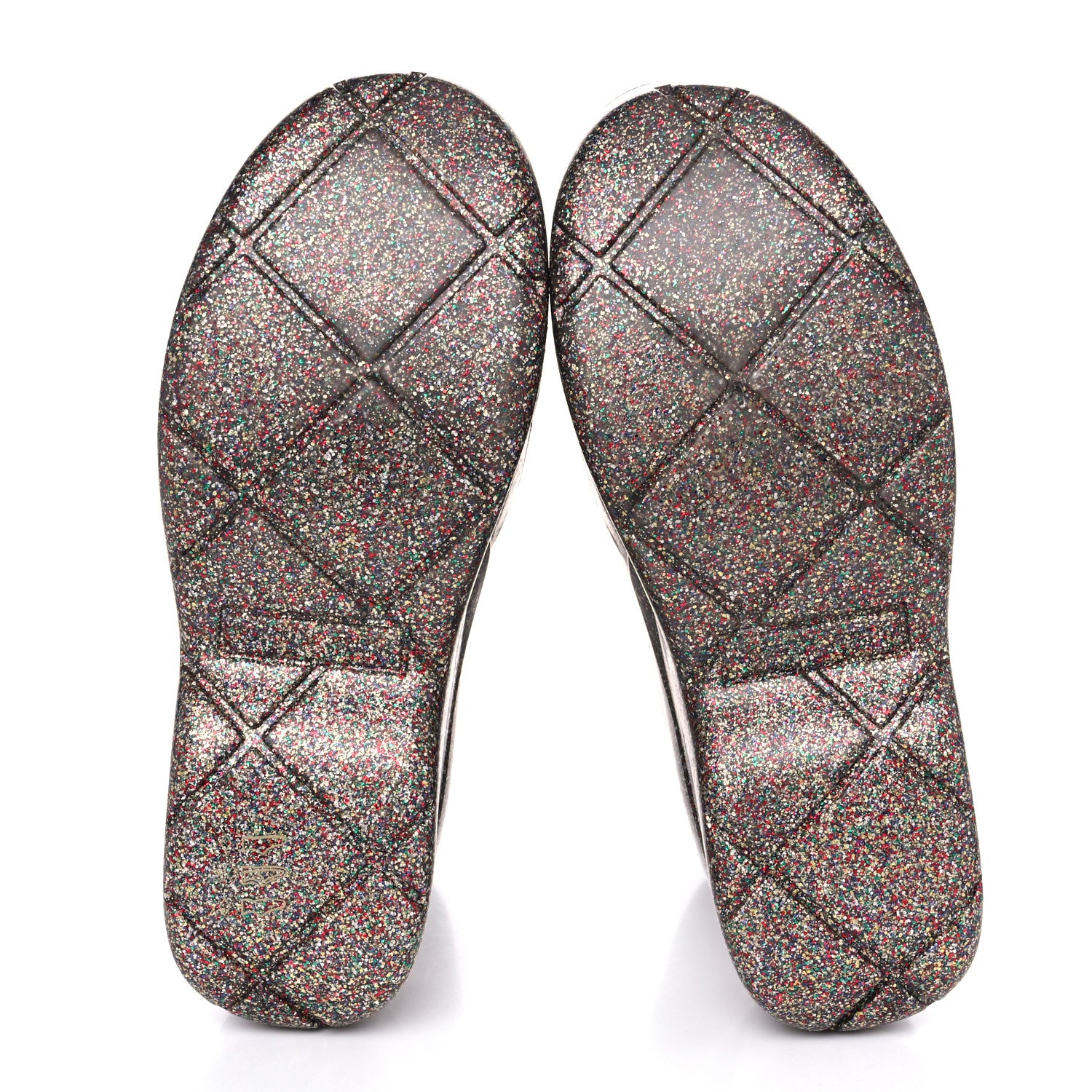 Bottega Veneta Sparkle Rubber Puddle Ankle Boots 39 Multicolor 5 of 8