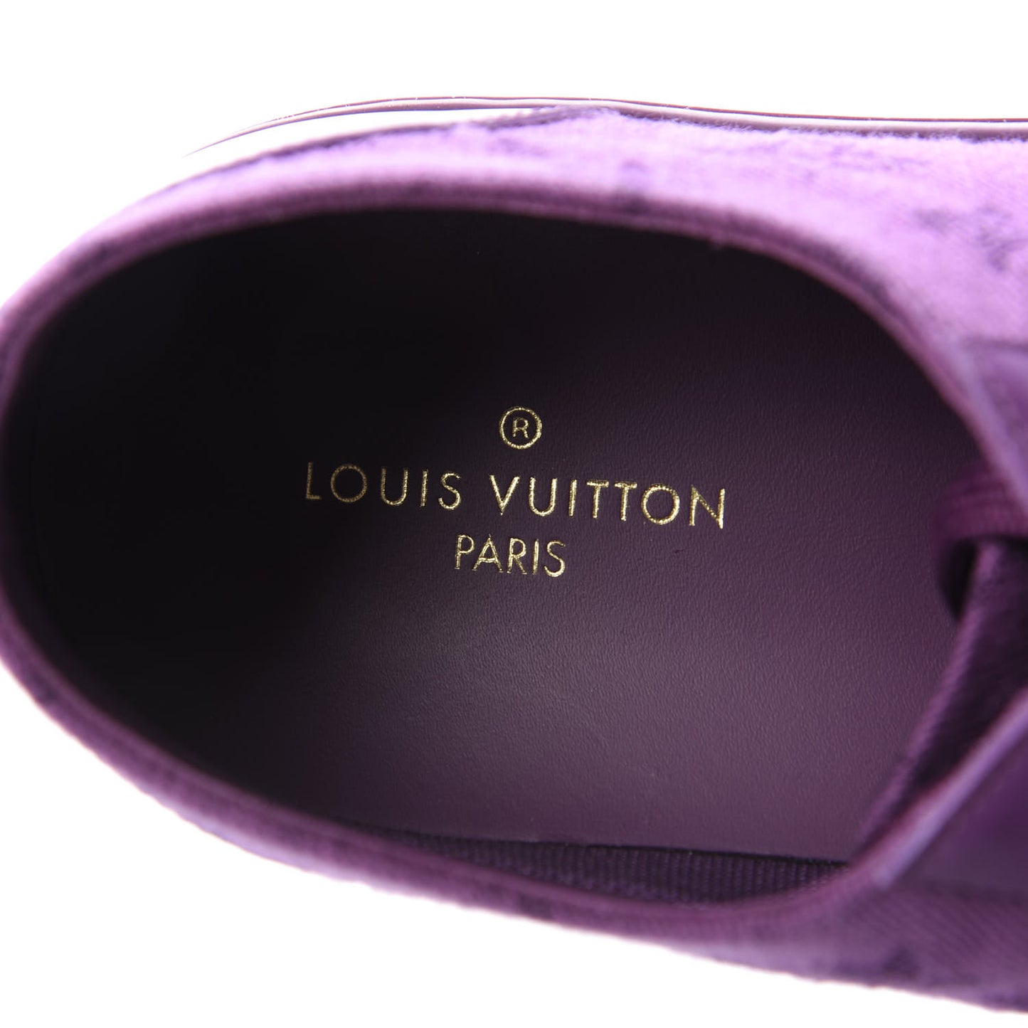 Canvas Monogram Mens Tattoo Sneakers 7.5 Violet