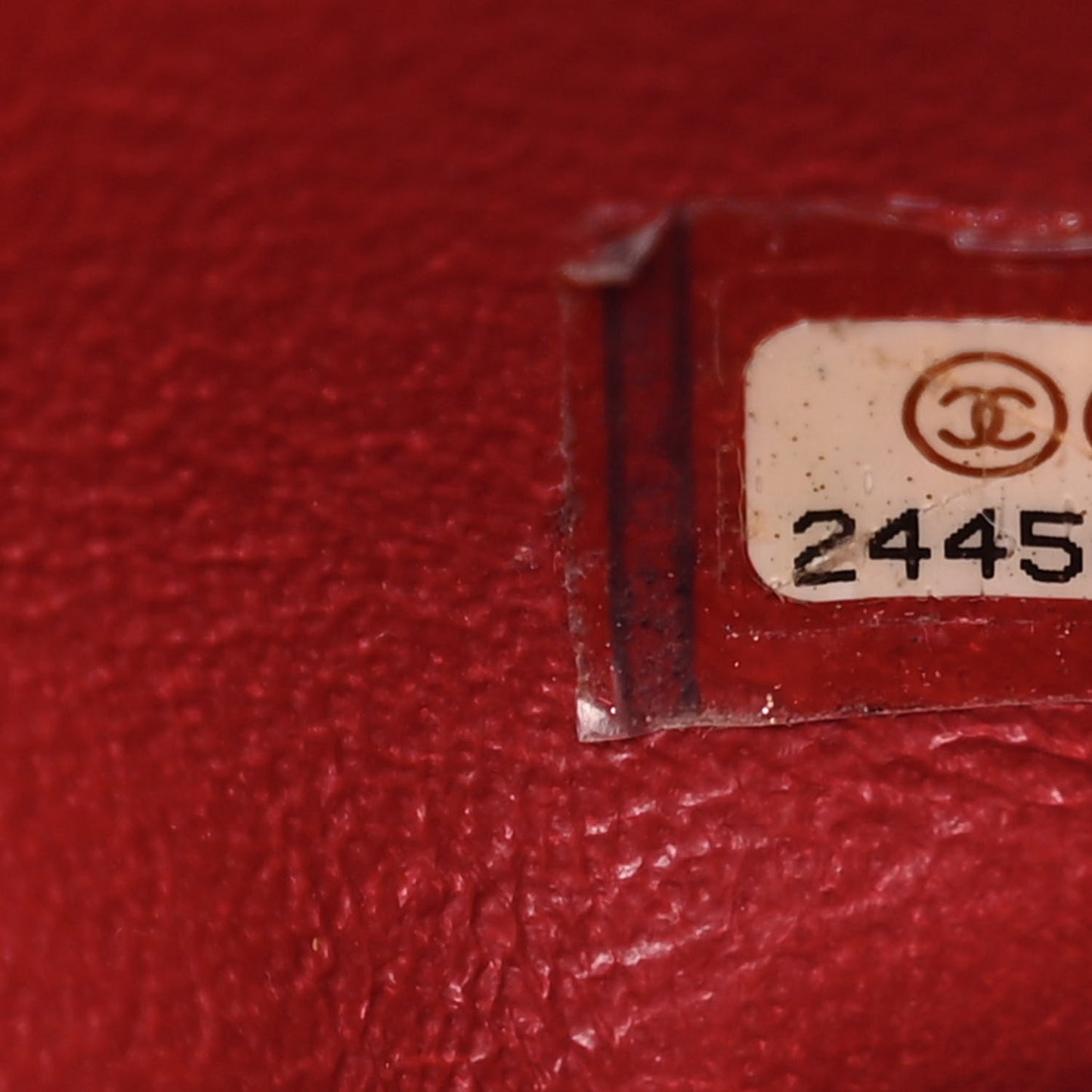 Lambskin Reverse Chevron Quilted Round Top Handle Flap Red