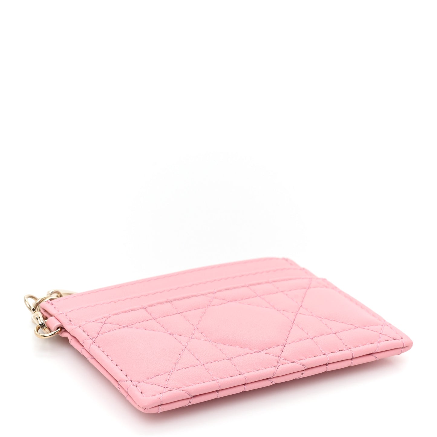 Lambskin Cannage Lady Dior Five-Slots Card Holder Melacoton