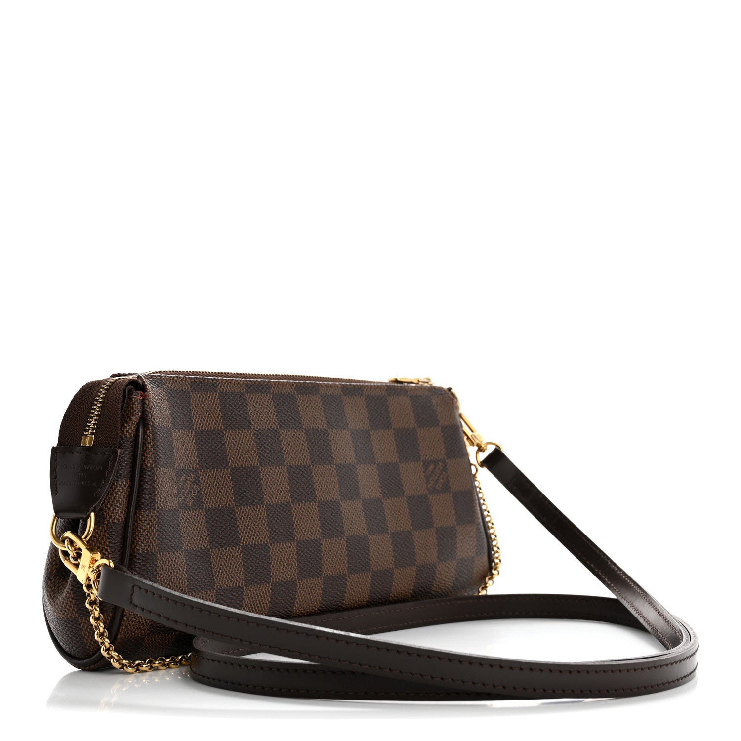 Louis Vuitton Damier Ebene Eva Clutch 3 of 15