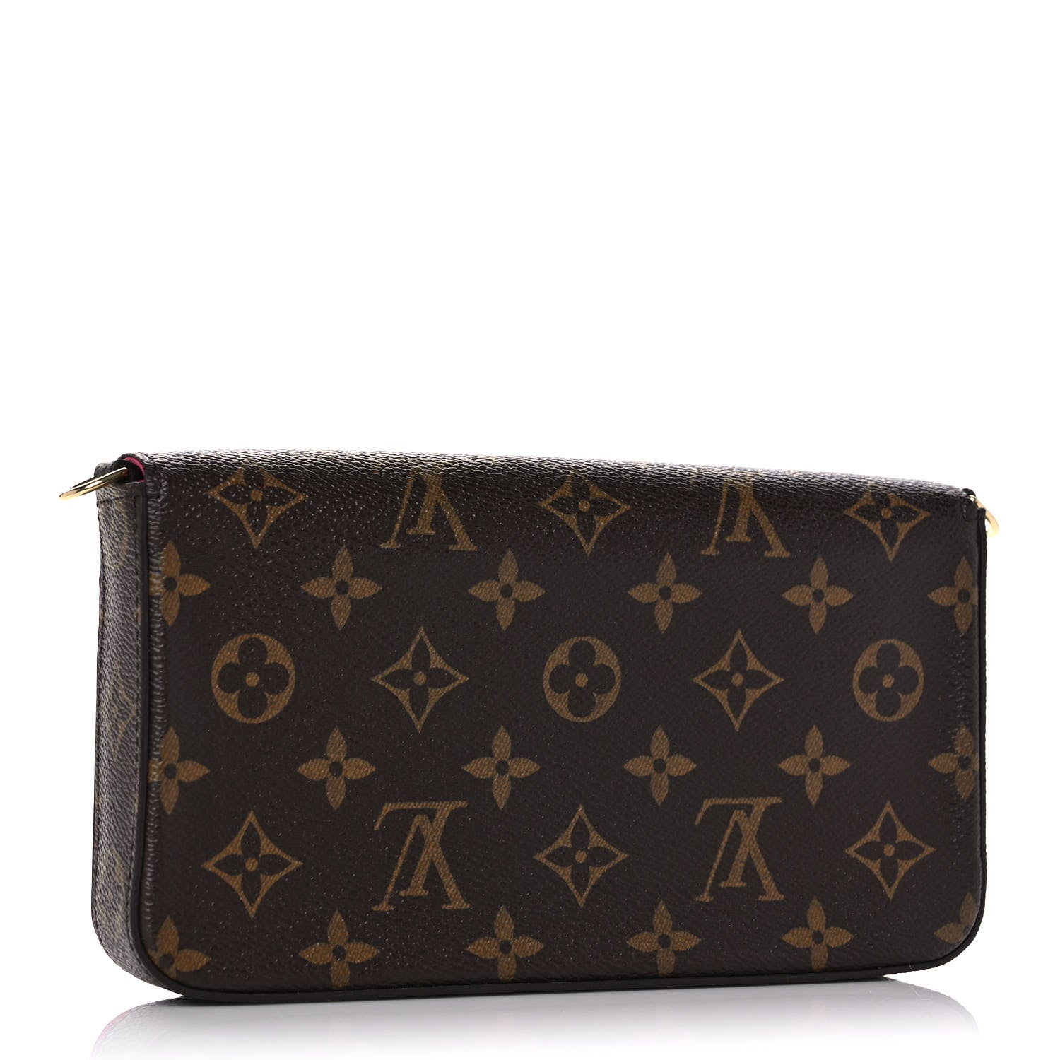Louis Vuitton Monogram 2021 Christmas Animation Hollywood Pochette Felicie Chain Wallet Fuchsia 3 of 9