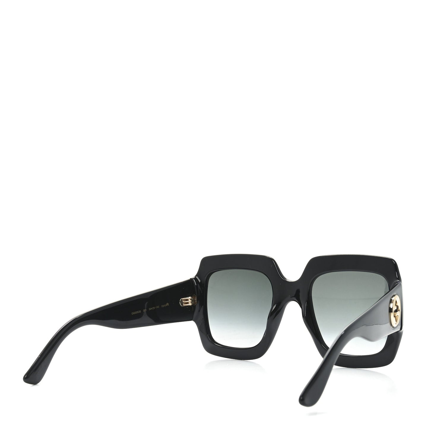 Acetate Square Frame Sunglasses GG0053S Black