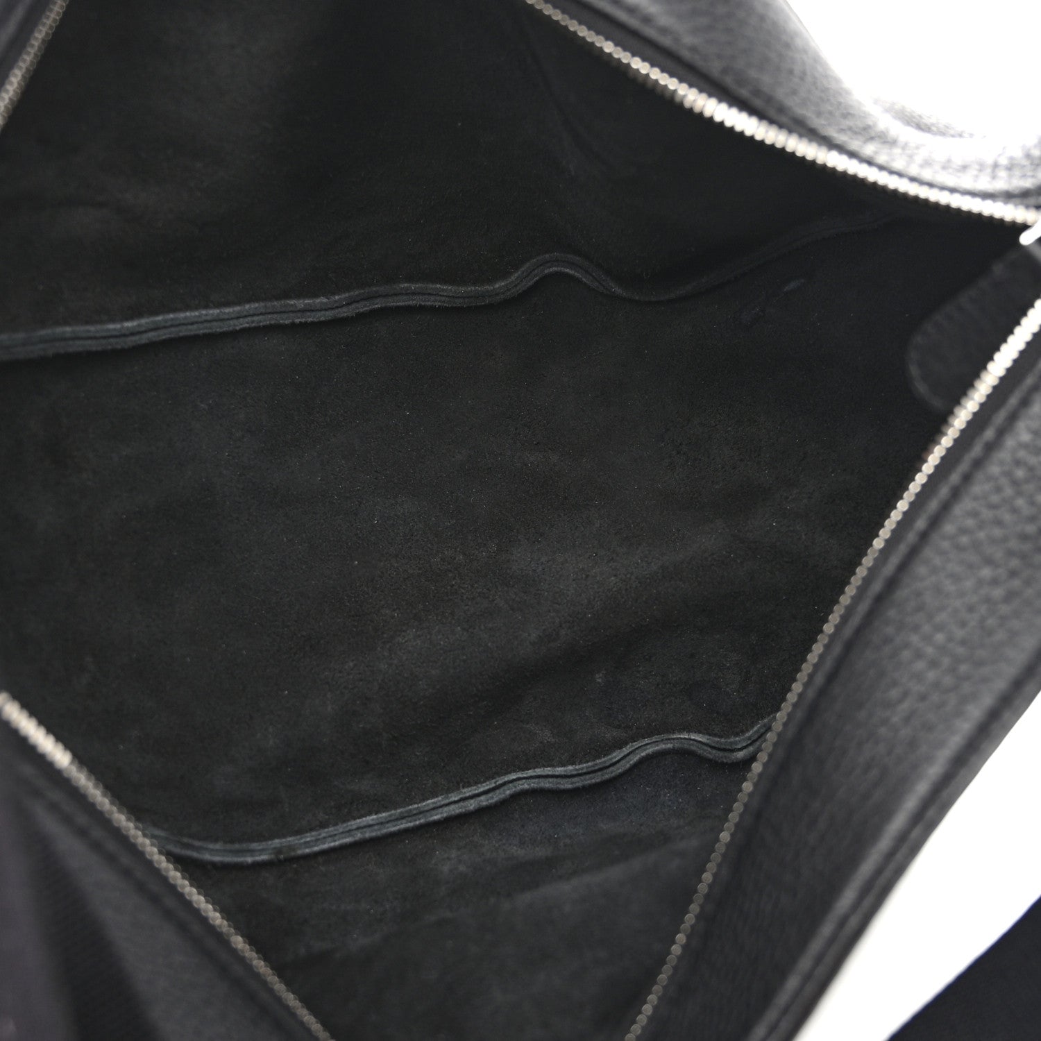 The Row Grained Calfskin Large Slouchy Banana Bag Black 5 of 14