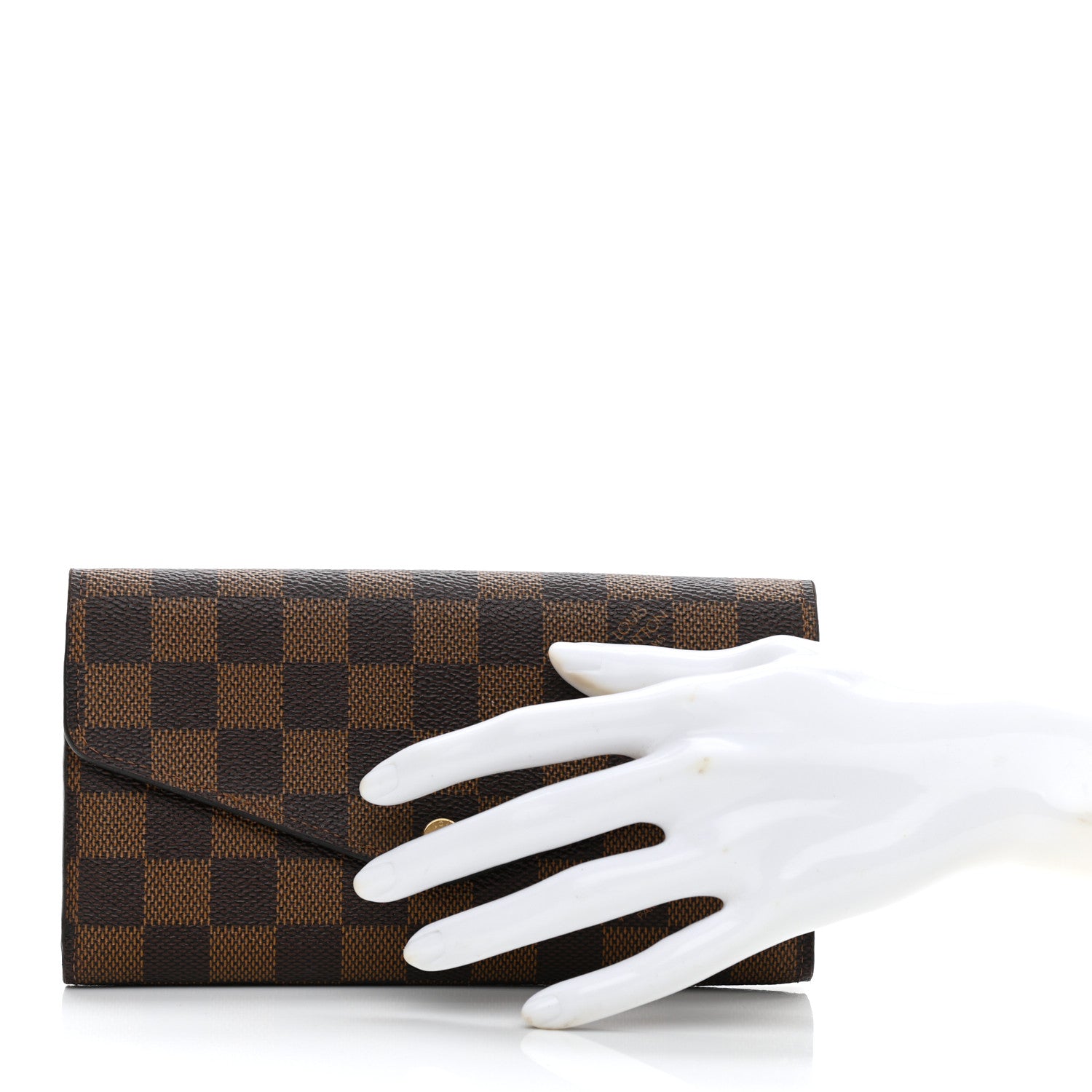 Louis Vuitton Damier Ebene Sarah Wallet NM 2 of 8