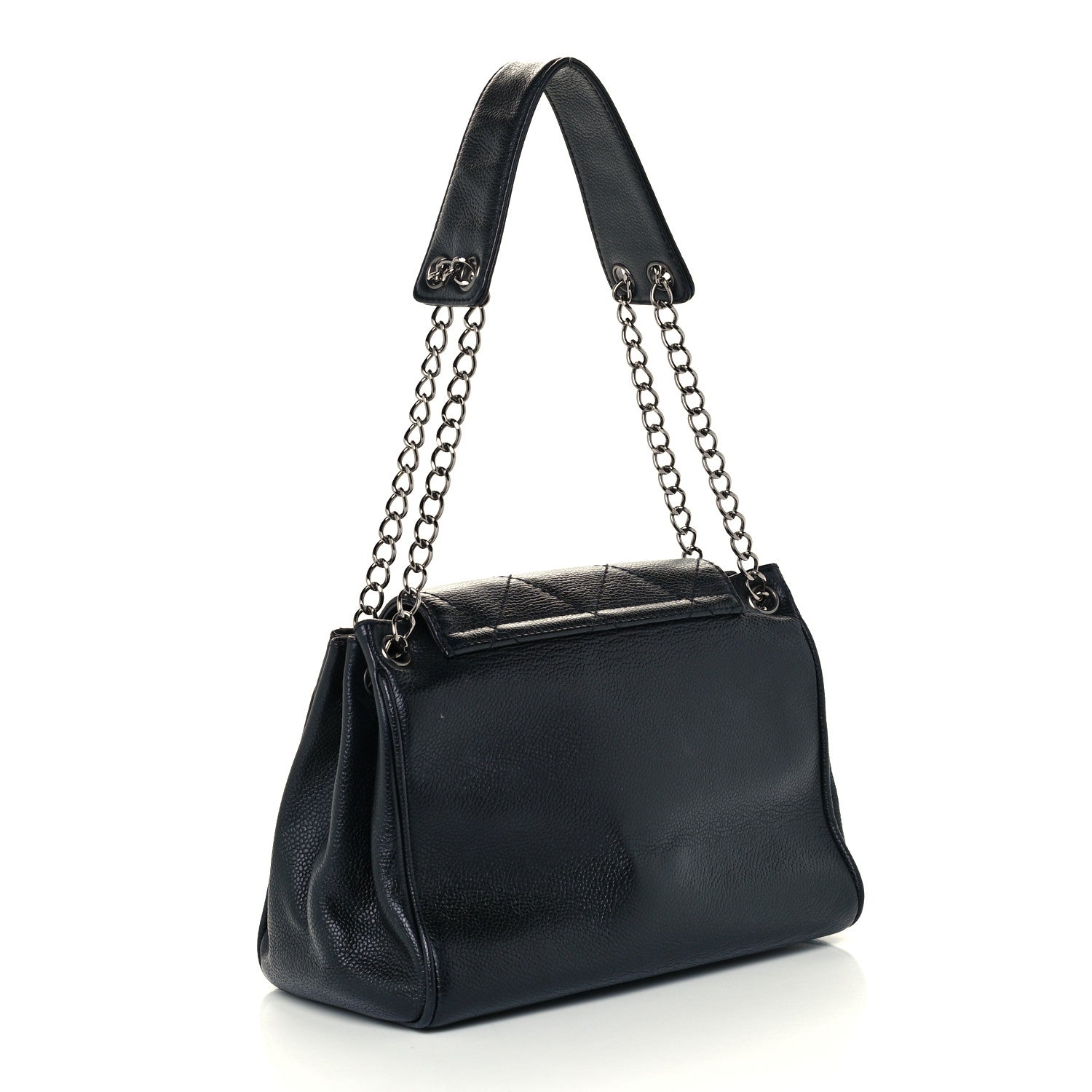 Chanel Caviar Quilted Accordion Flap Black 2 of 9