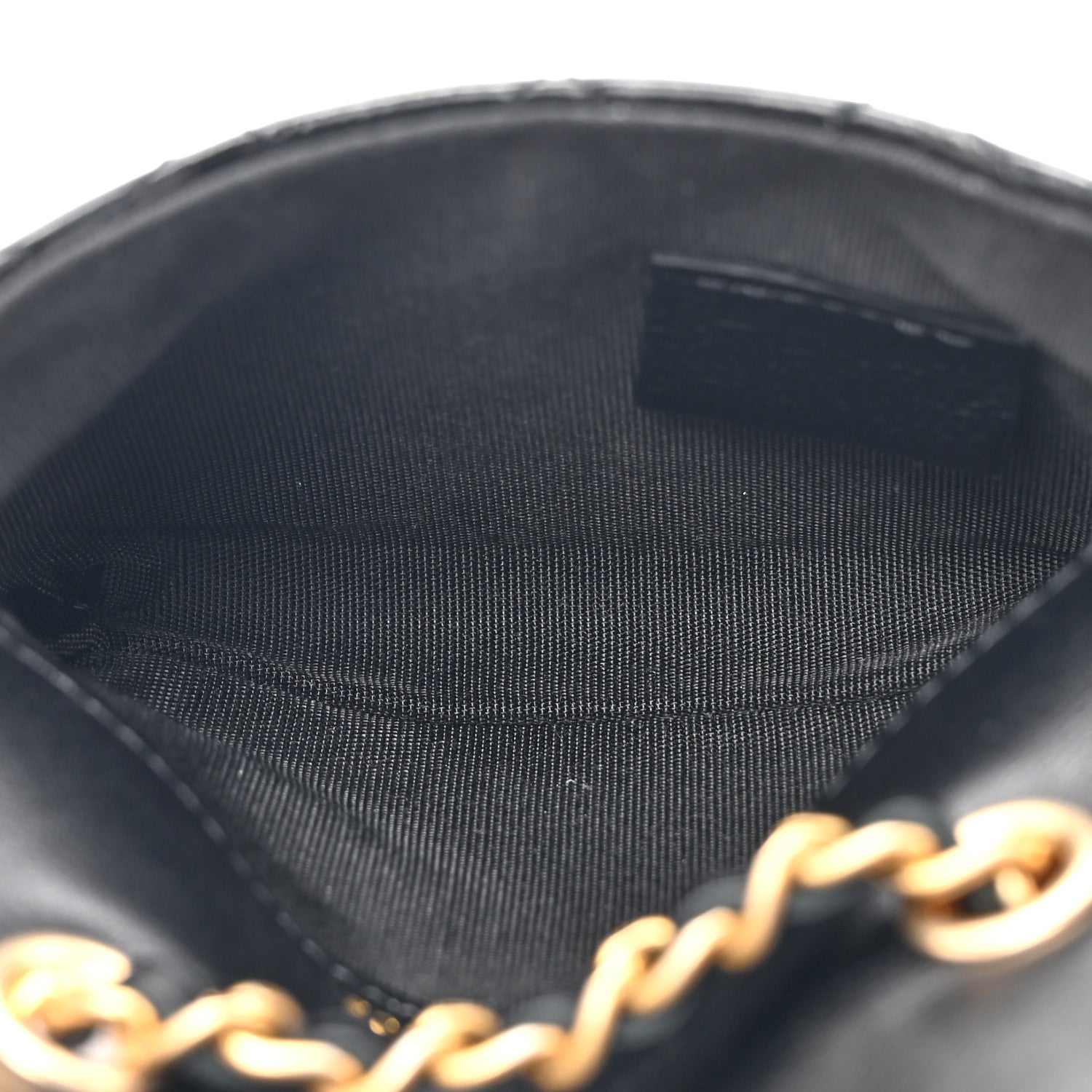 Chanel Shiny Aged Calfskin Quilted Waist Belt Bag Black 5 of 10
