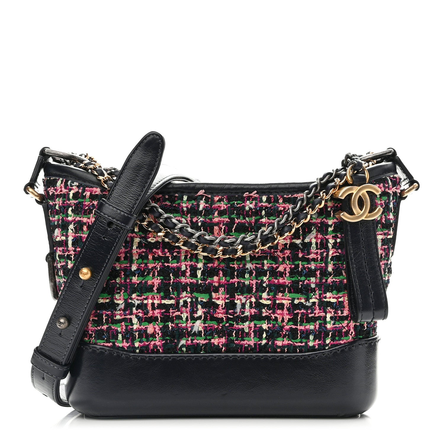 Chanel Tweed Calfskin Small Gabrielle Hobo Multi 1 of 12