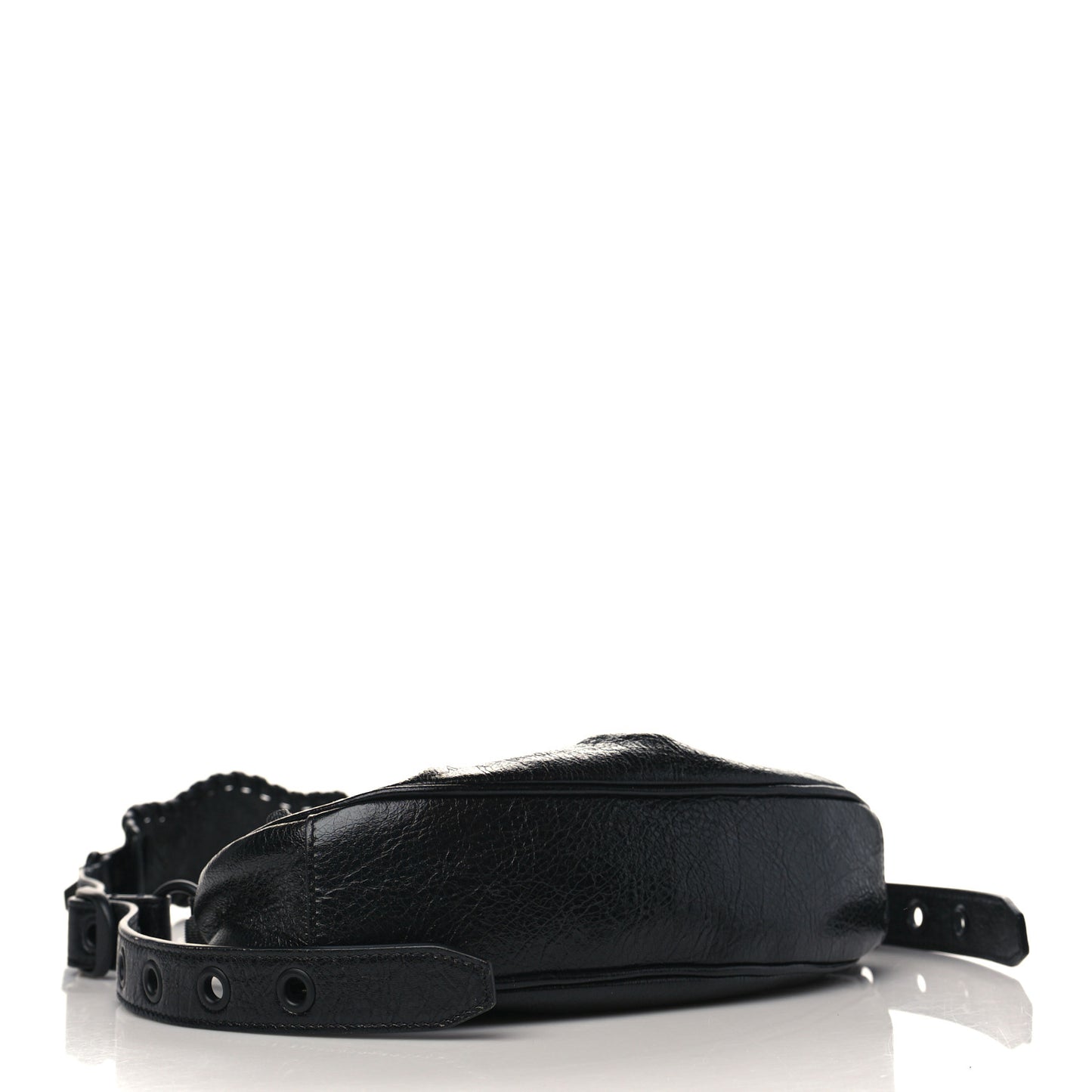Agneau Arena Monochrome Le Cagole Shoulder Bag XS Black