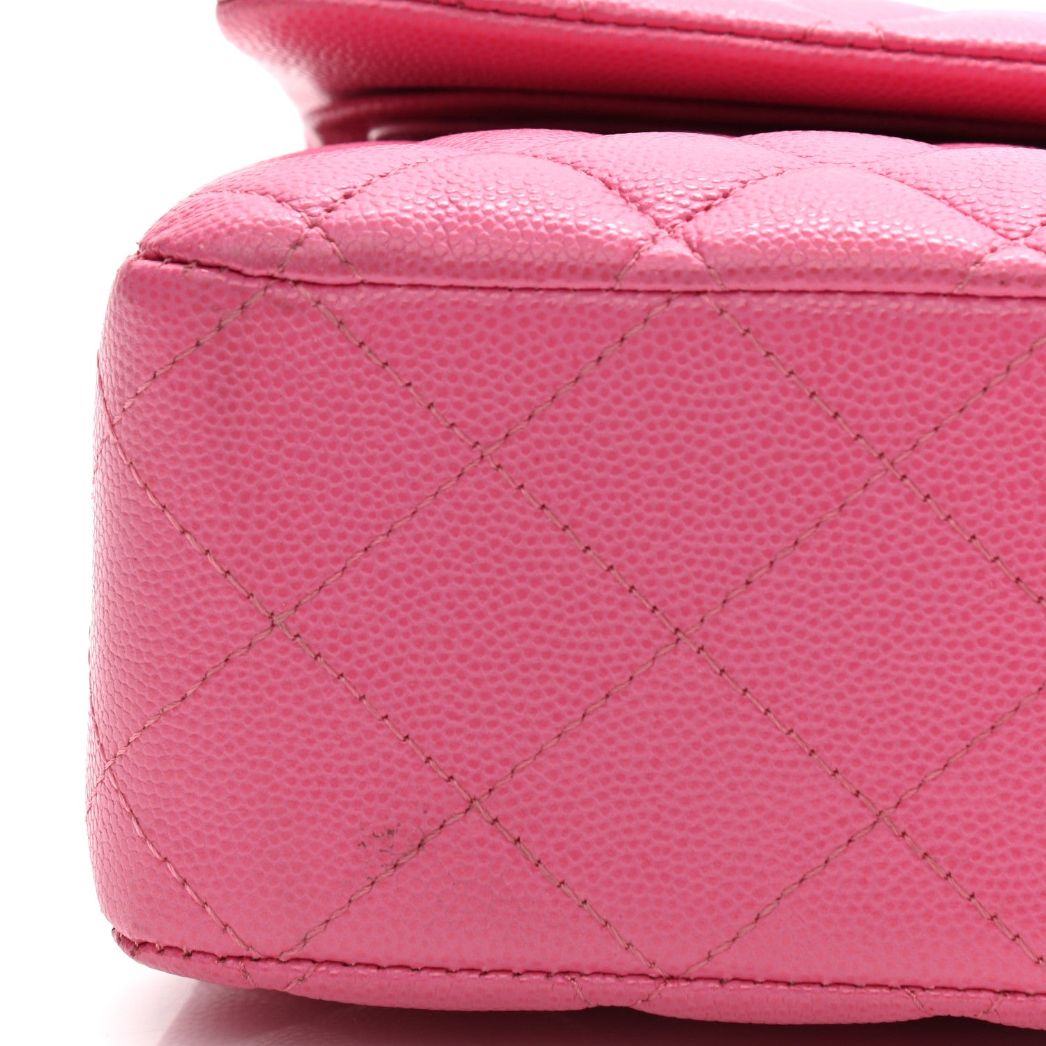 Chanel Caviar Quilted Medium Double Flap Pink 12 of 12