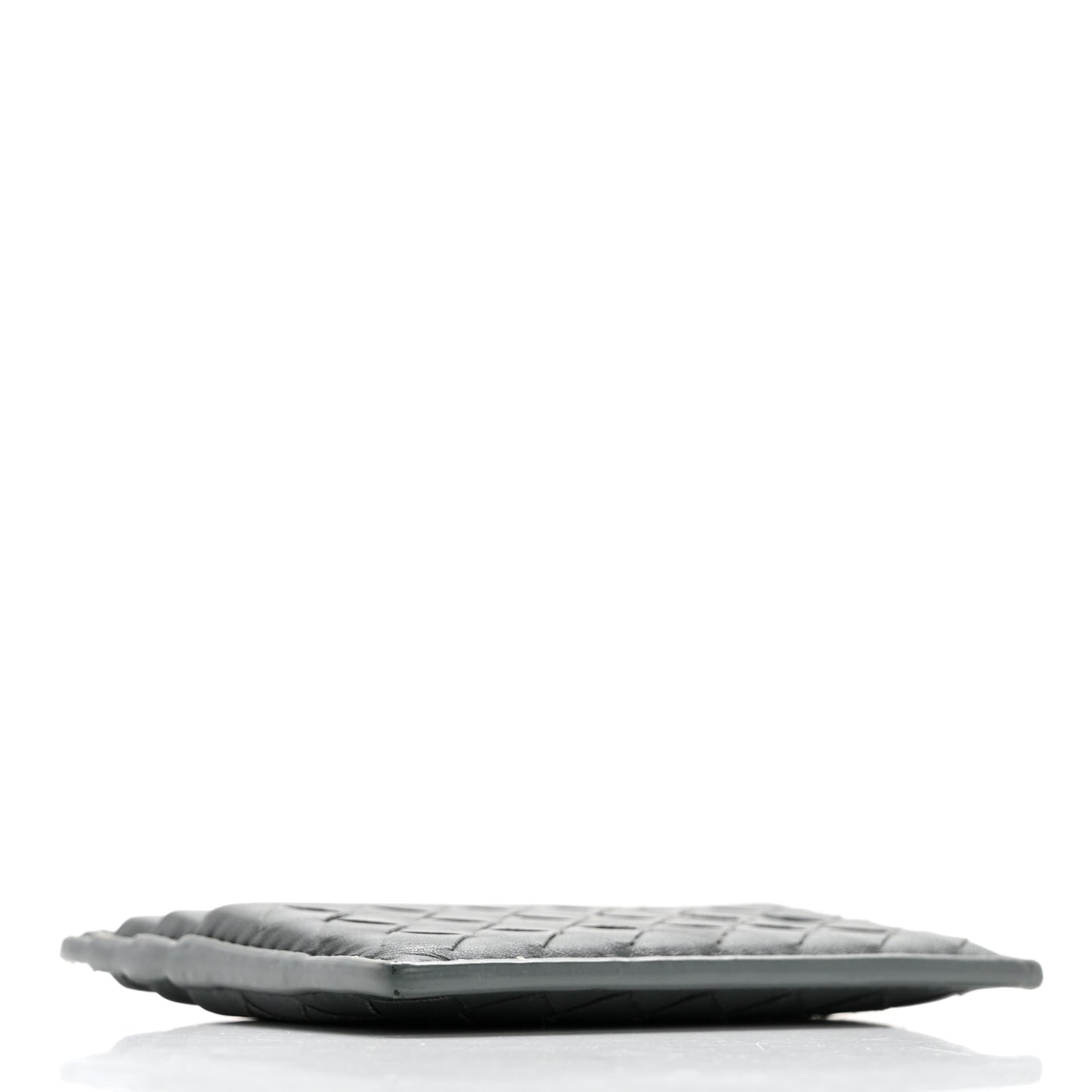Nappa Intrecciato Card Holder Ardoise