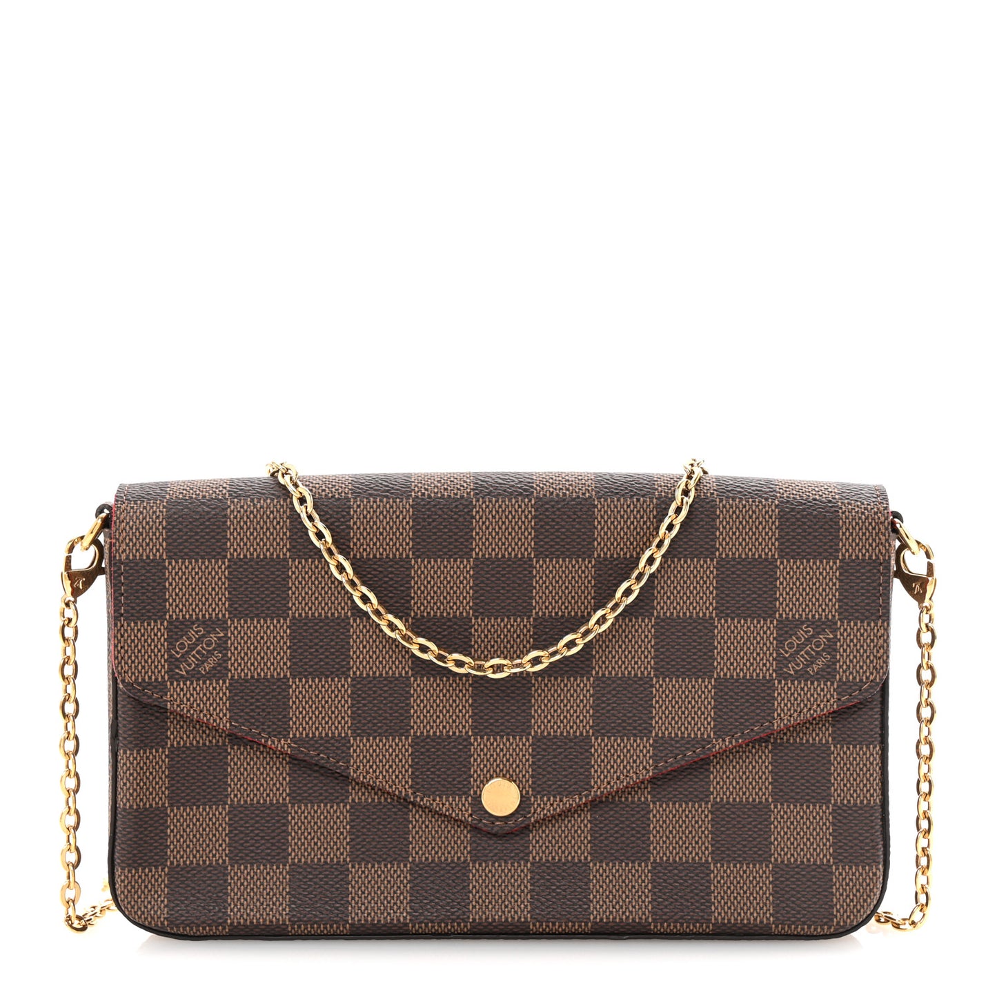 Damier Ebene Pochette Felicie Chain Wallet