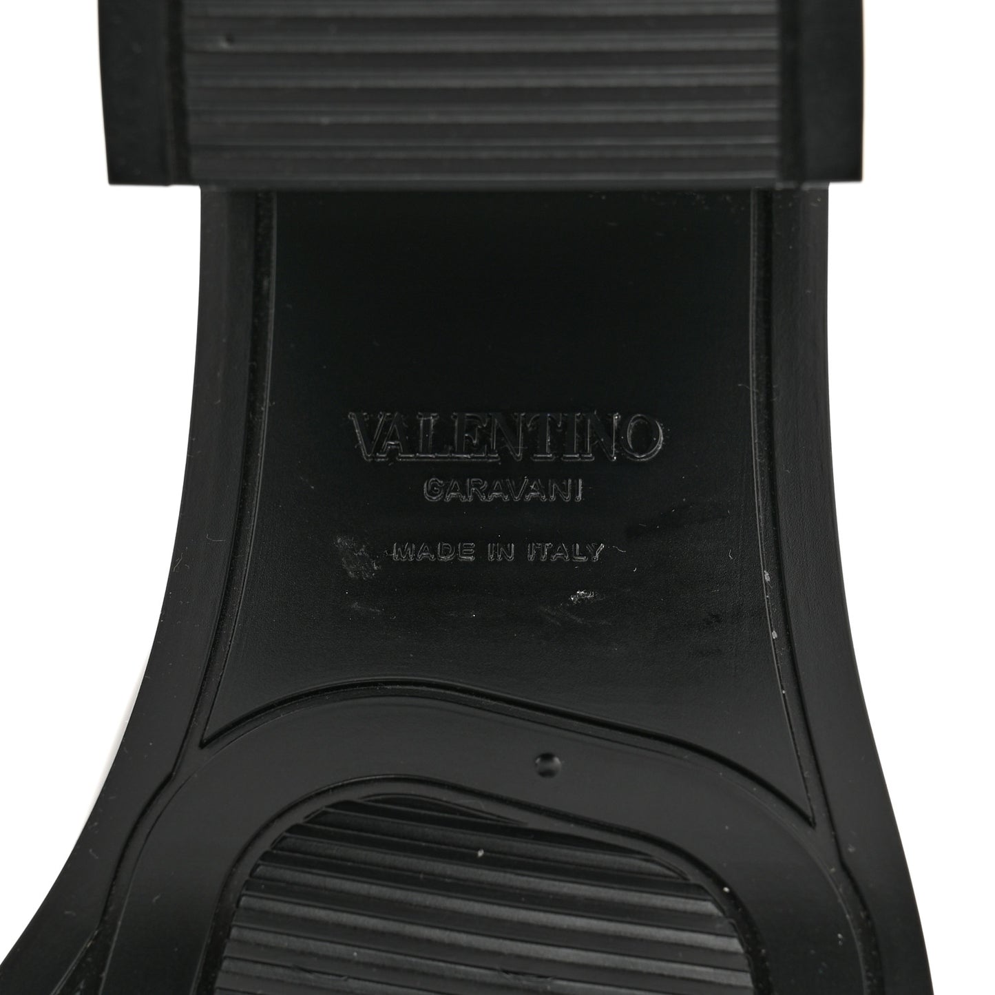 Rubber VLogo PM Platform Slide Sandals 36 Black