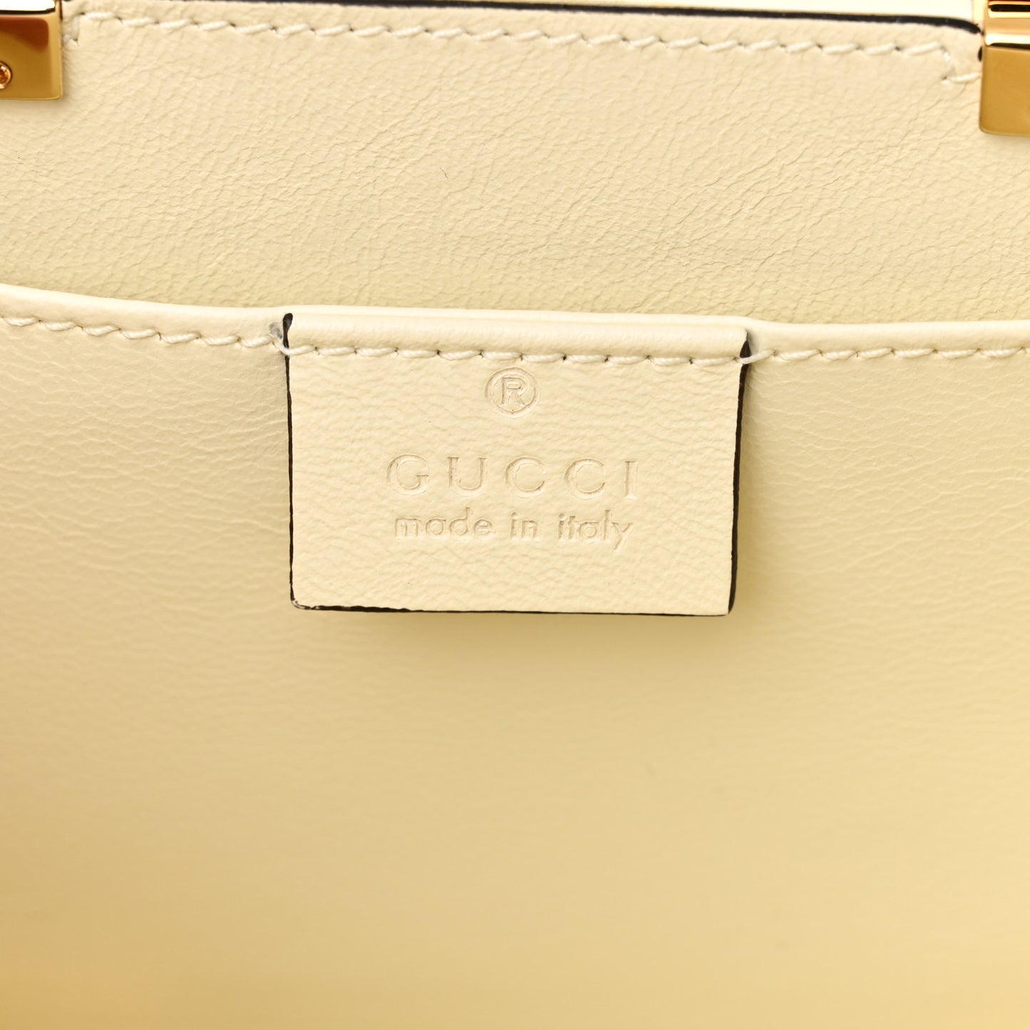 Plexiglass Mini Sylvie 1969 Top Handle Bag Ivory