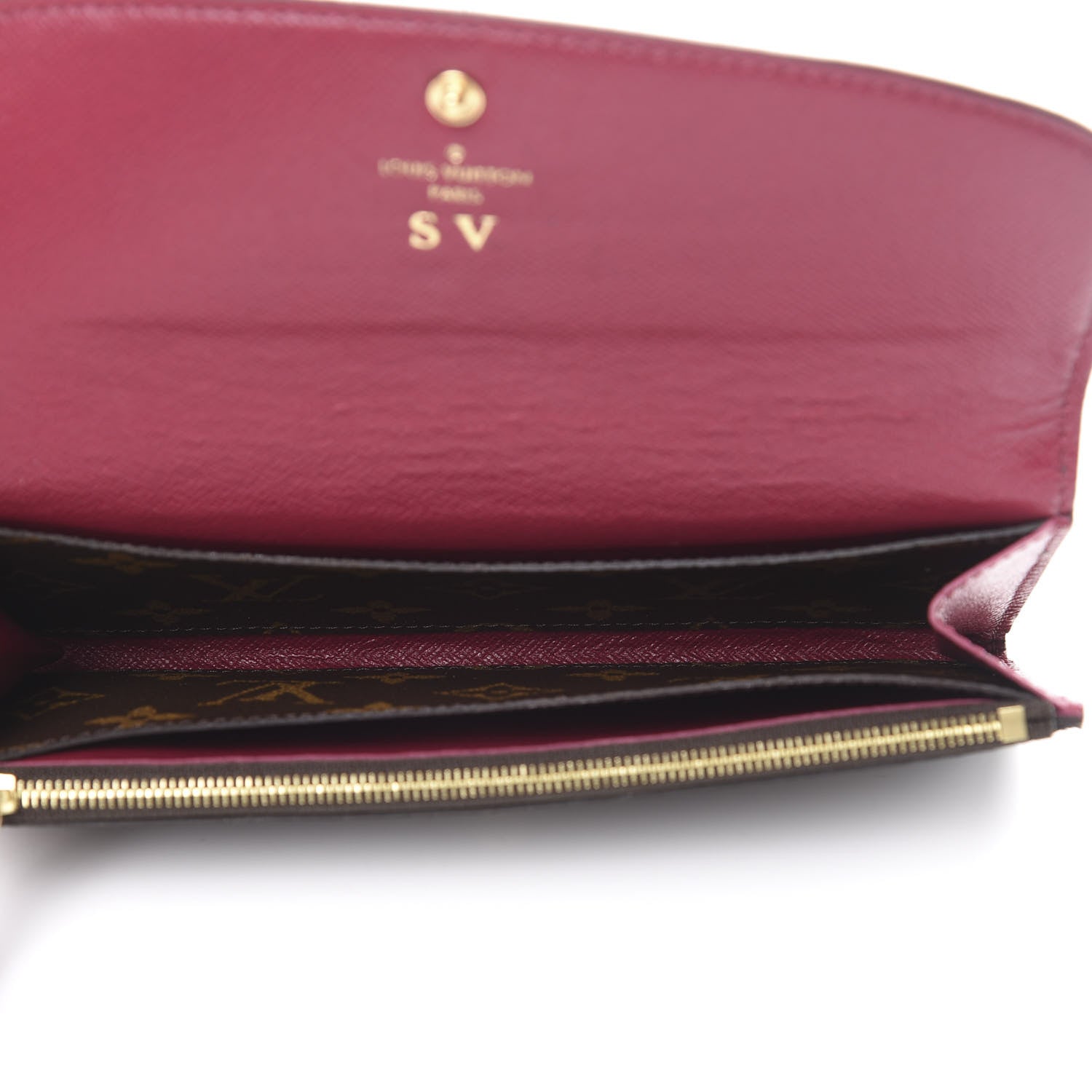 Louis Vuitton Monogram Emilie Wallet Fuchsia 4 of 12