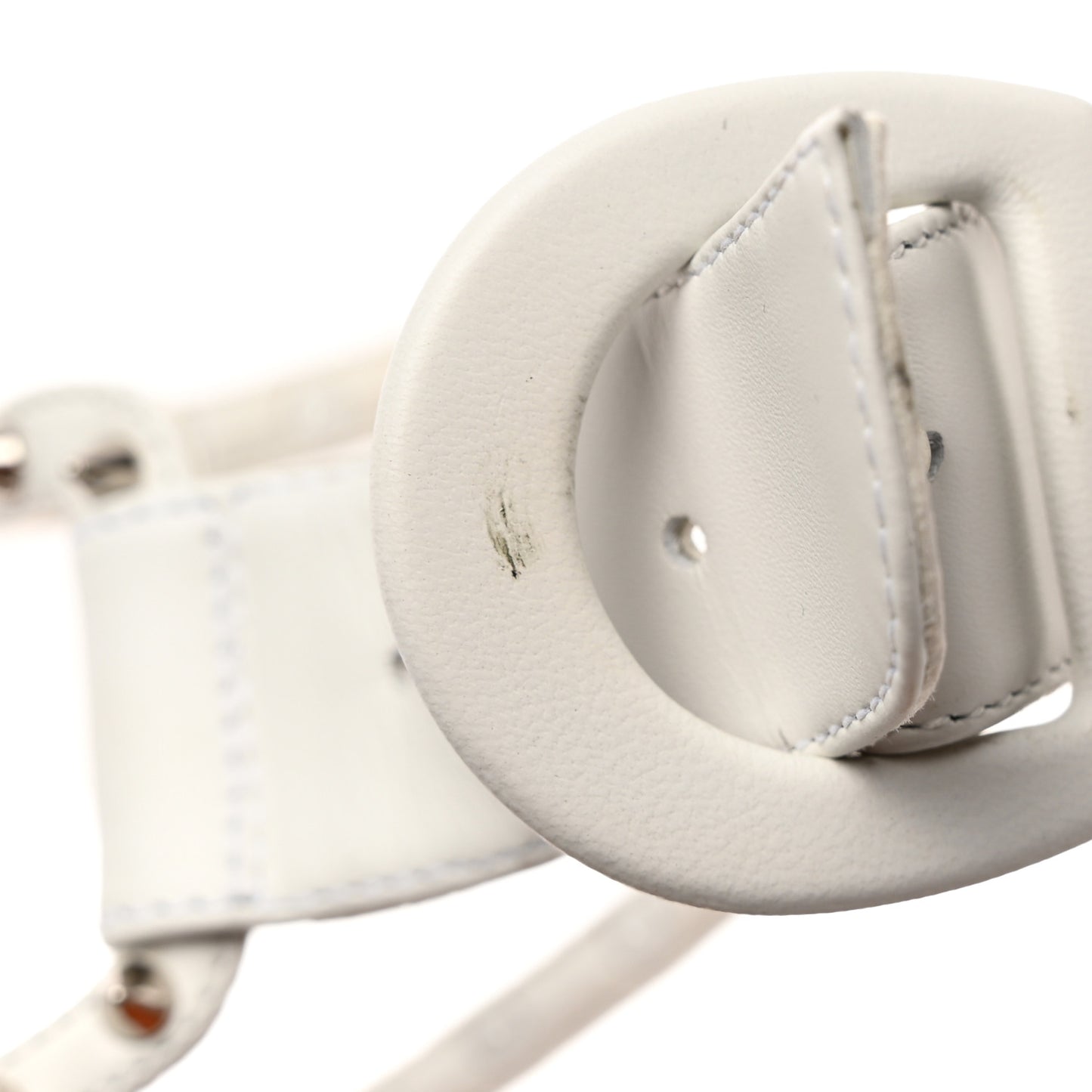 Calfskin Chocazeppa Spikes 120 Platform Wedge Sandals 35 Bianco