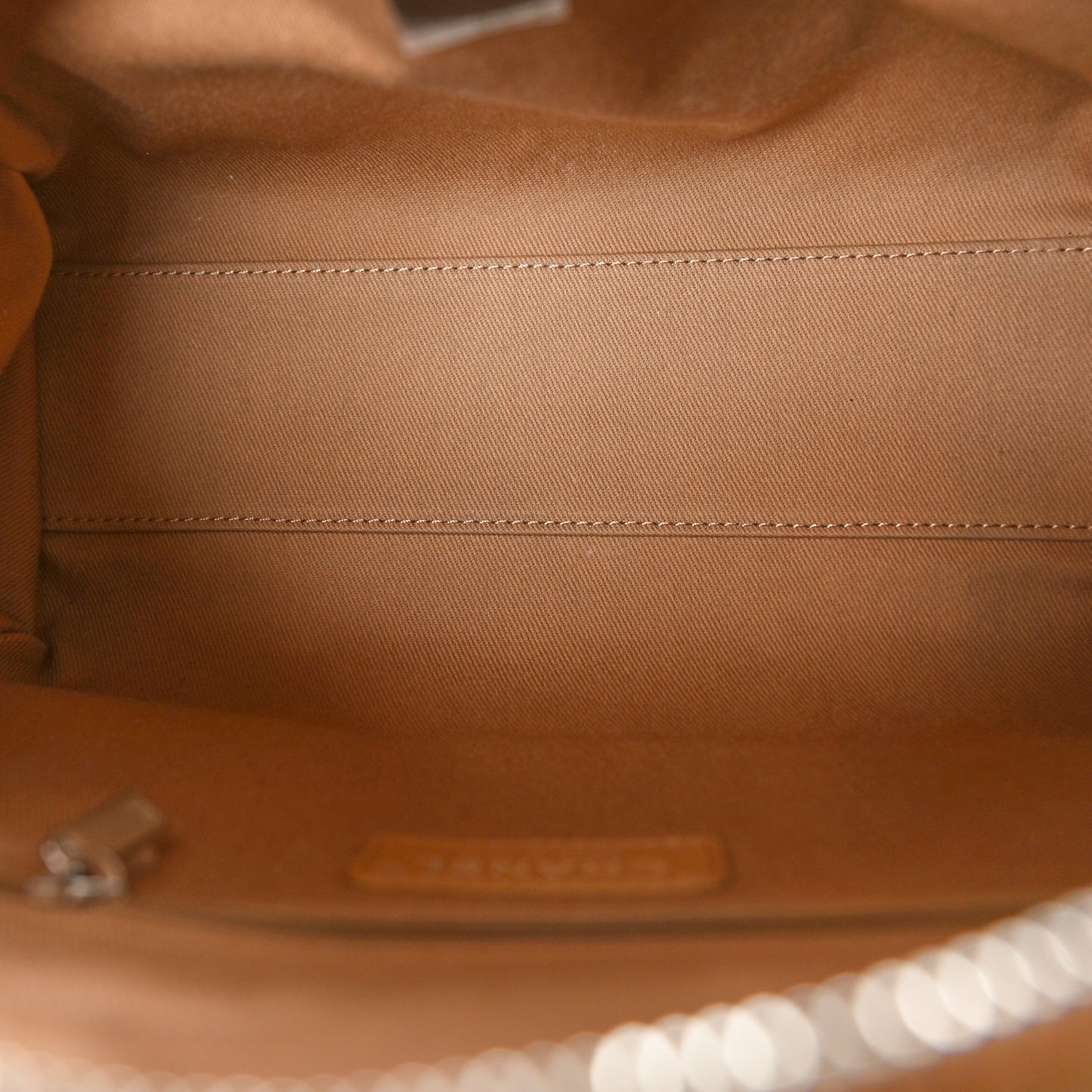 Denim Deauville Bowling Bag Beige