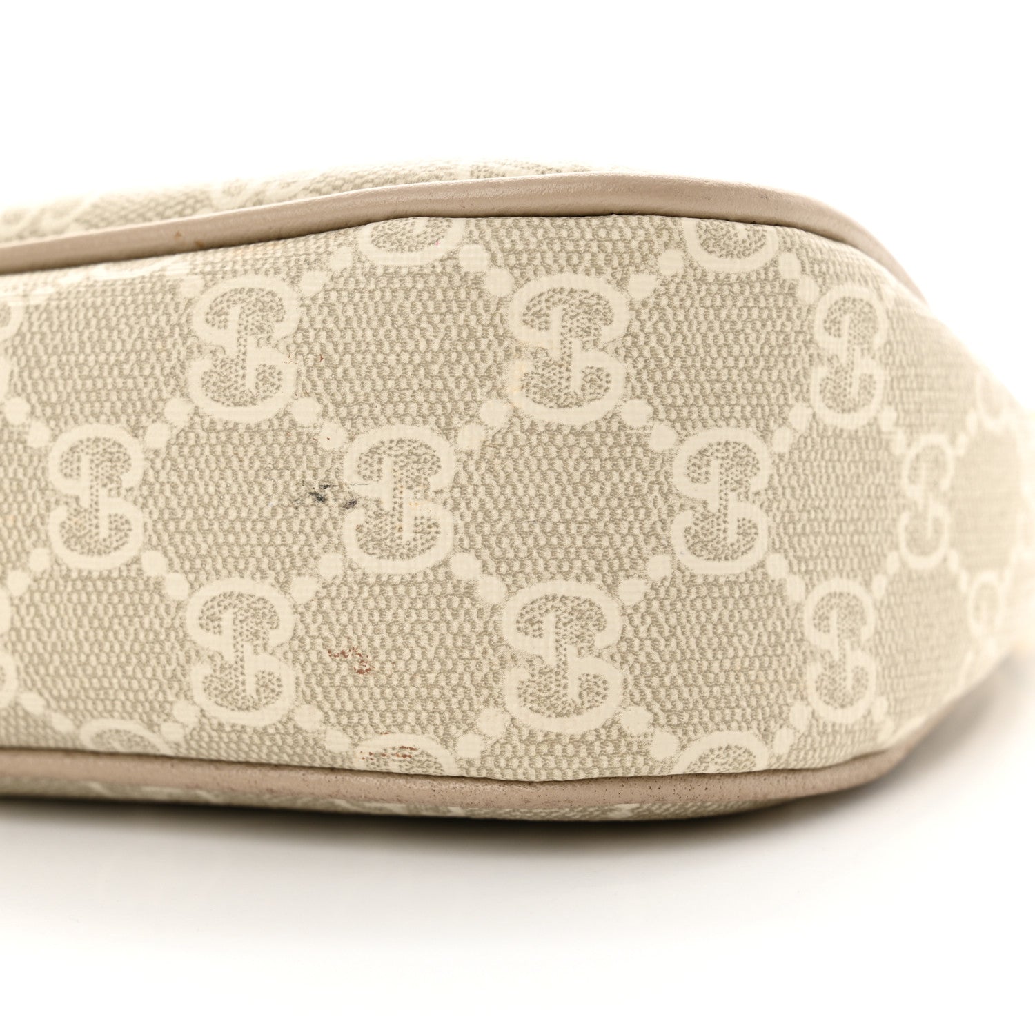 Gucci GG Supreme Monogram Textured Dollar Calfskin Small Ophidia Hobo Beige Mystic White Oatmeal 10 of 11