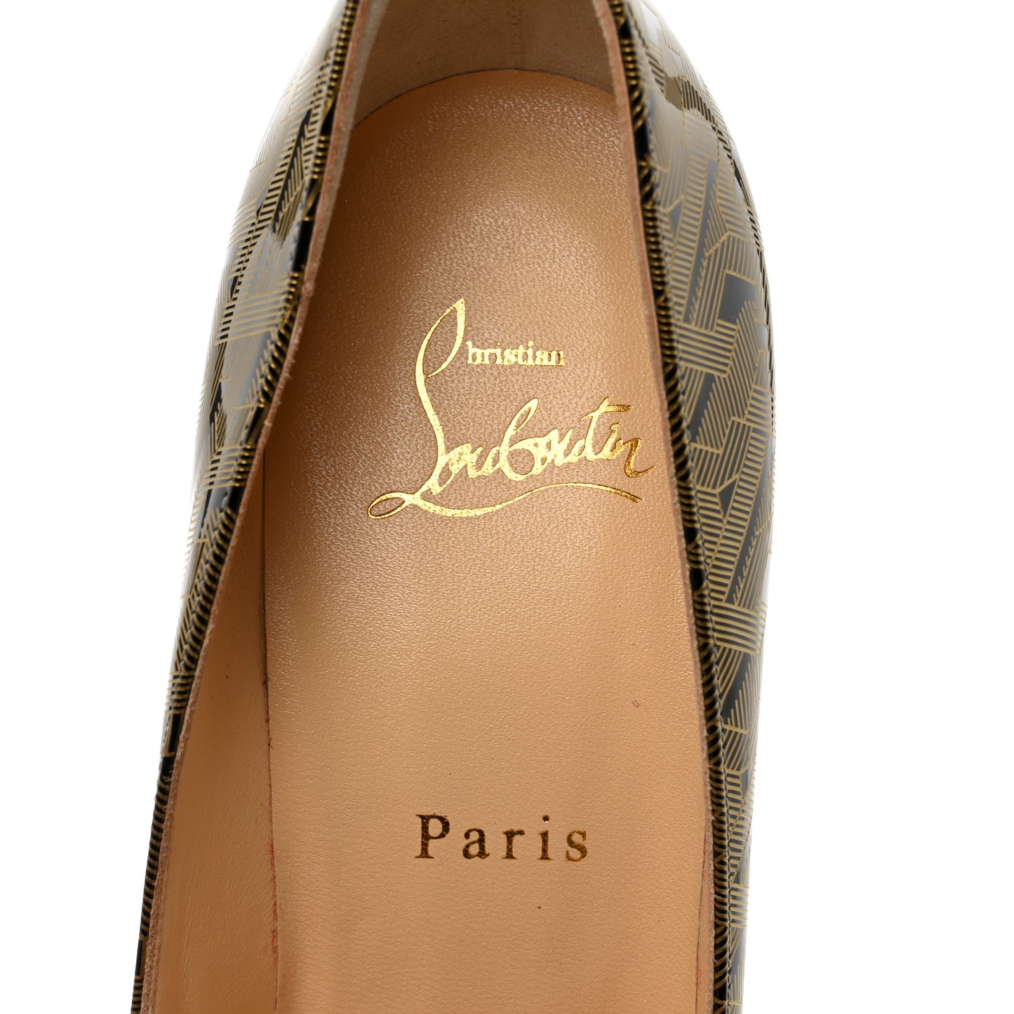Patent Pigalle Follies 100 Pumps 38 Black Gold