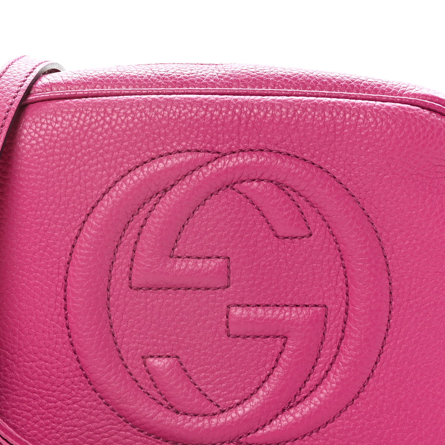 Gucci Cellarius Calfskin Small Soho Disco Bag Bright Bouganville 8 of 11