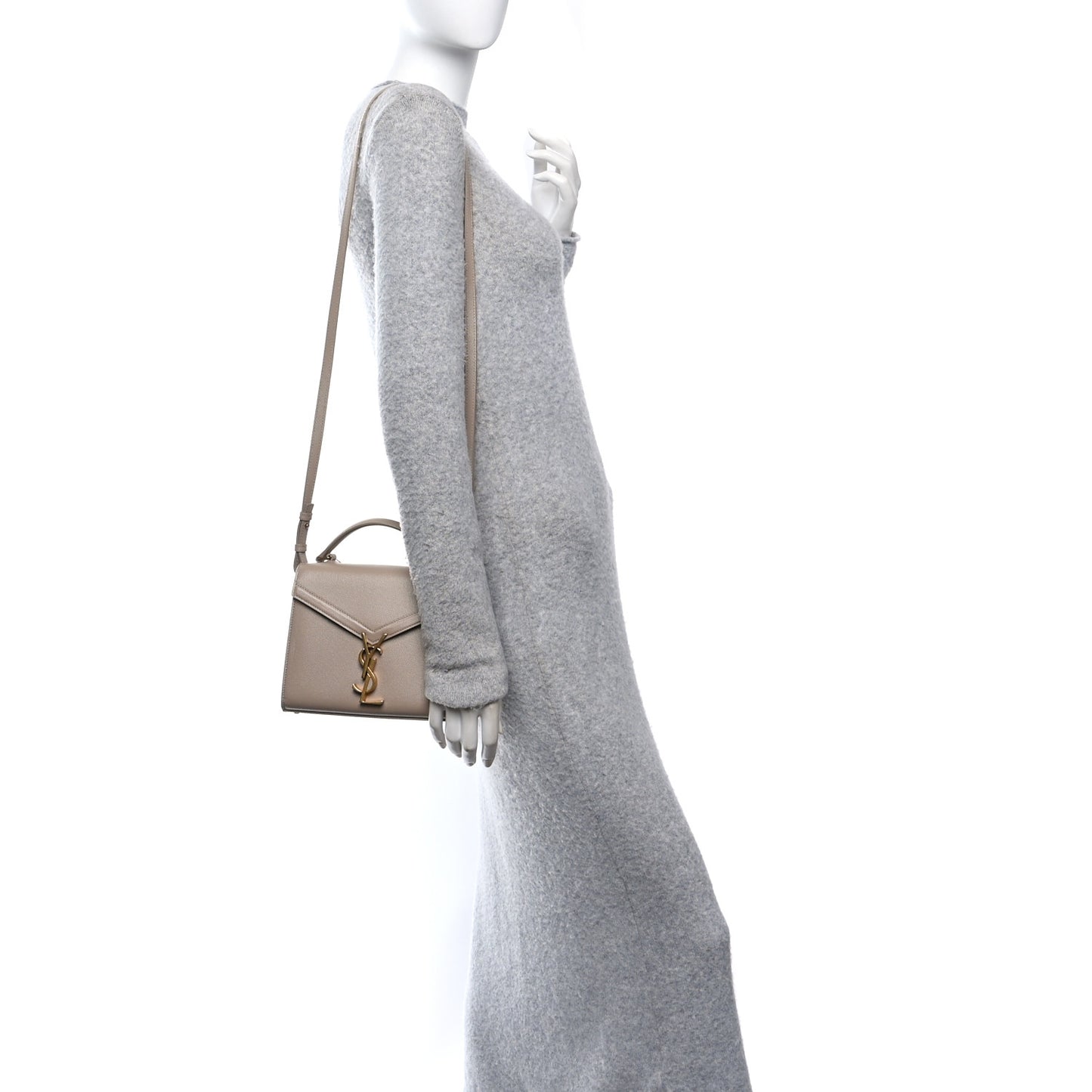 Grain de Poudre Mini Classic Monogram Cassandra Top Handle Beige