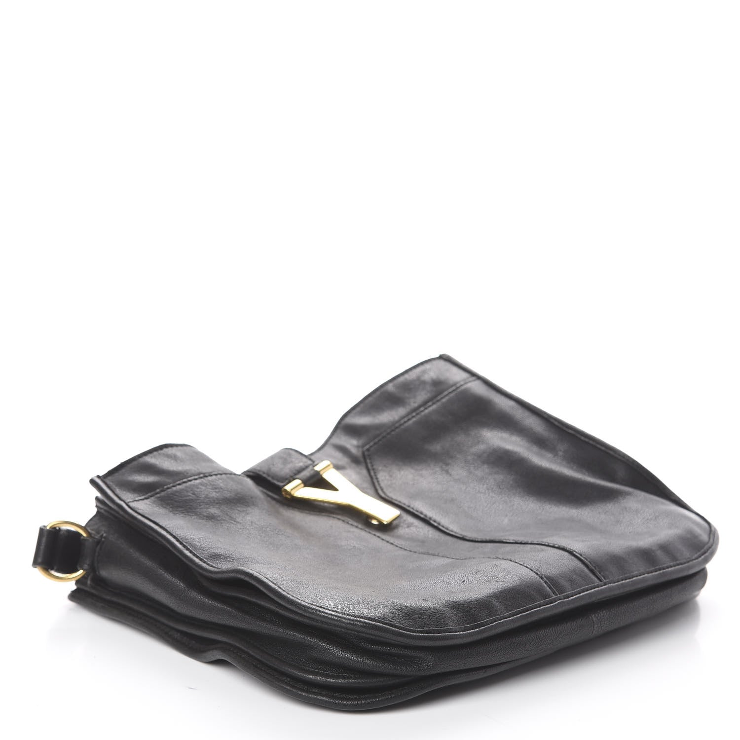 Saint Laurent Sheepskin Medium Chyc Shoulder Bag Black 3 of 8