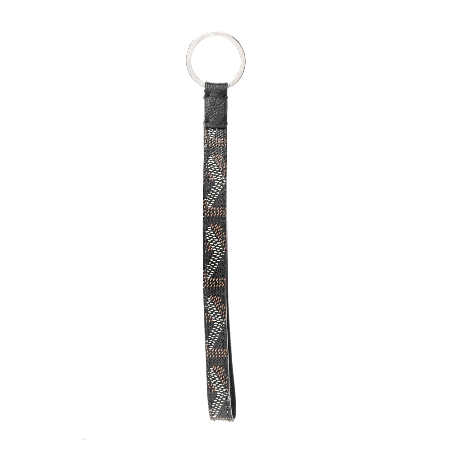 Goyardine Sesame Key Holder Black