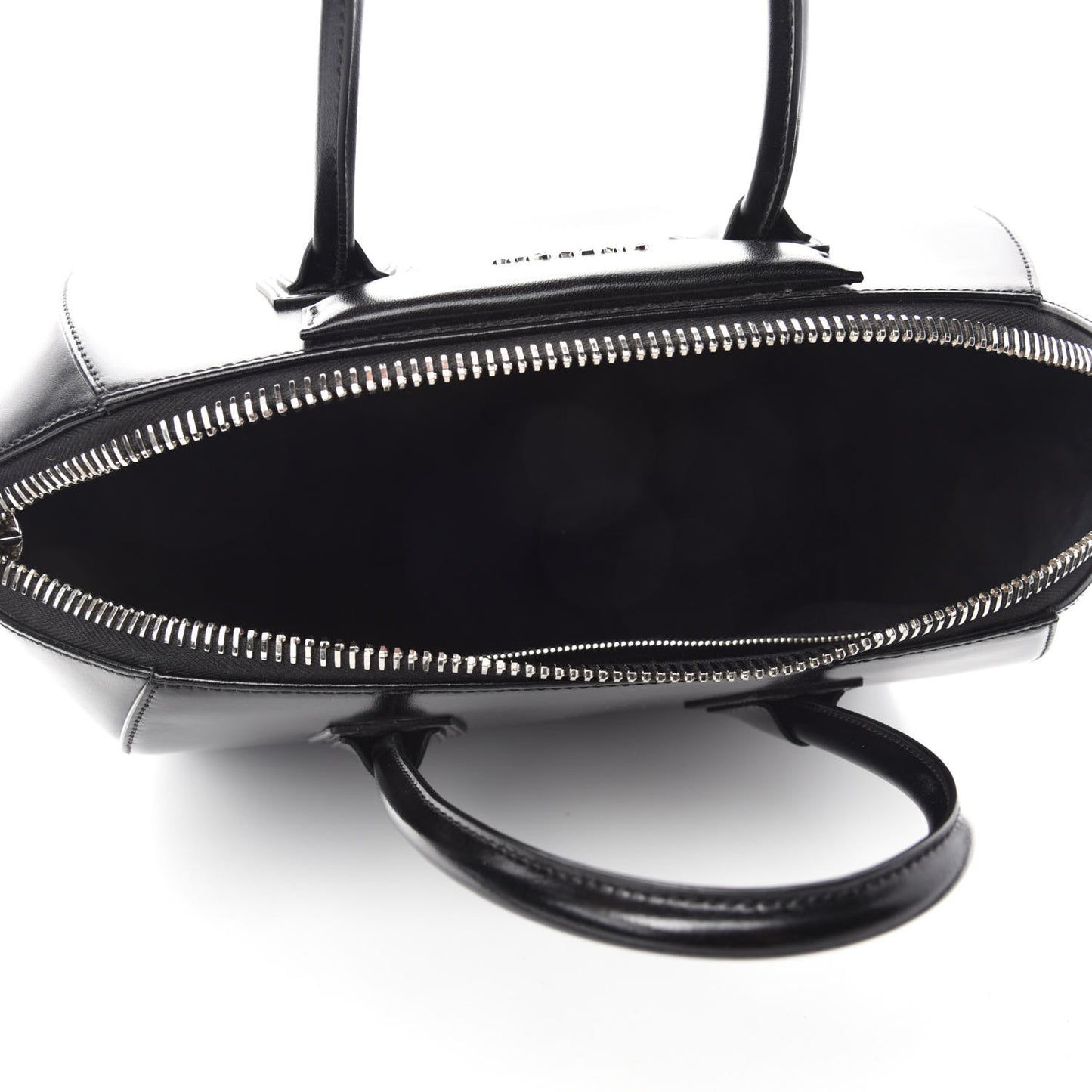 Shiny Lord Calfskin Medium Antigona Black