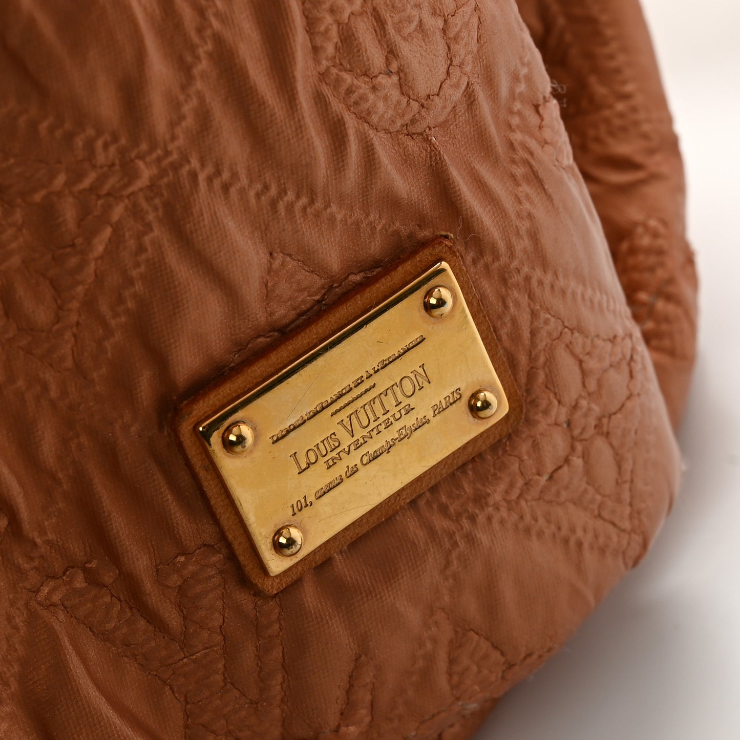 Jacquard Quilted Monogram Limelight Clutch GM Rose Gold