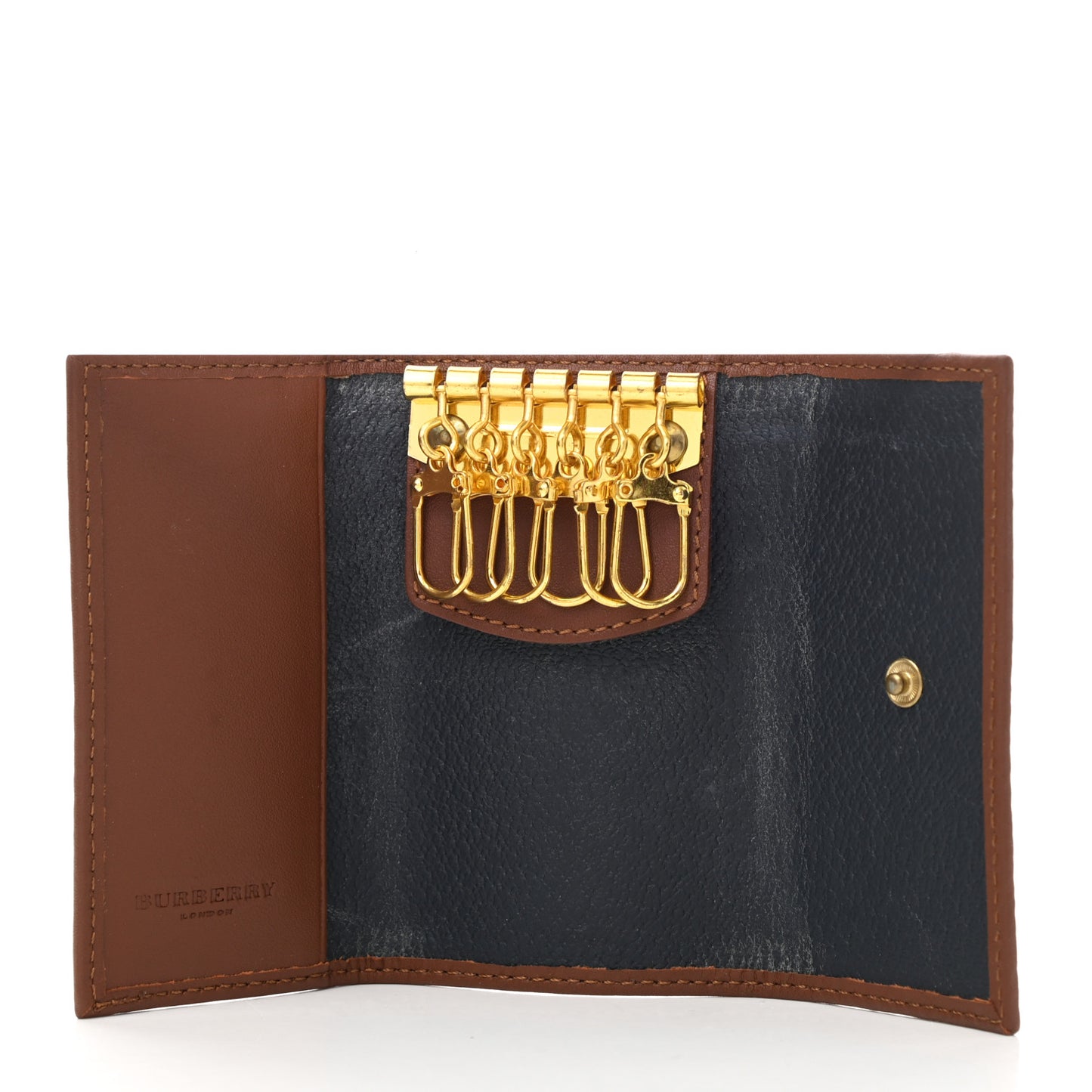 Haymarket Check 6 Key Holder Case Brown