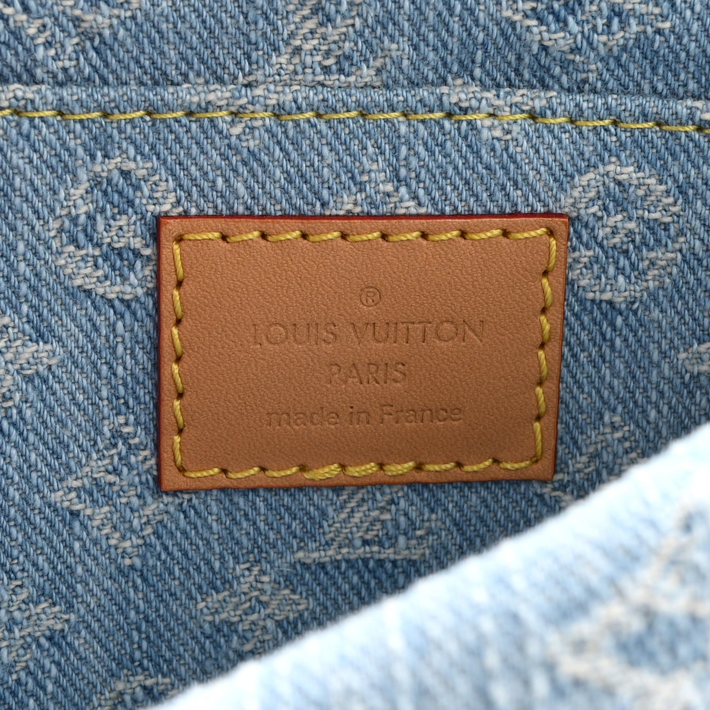 Denim Monogram Pochette Cosmetique PM Sky Blue
