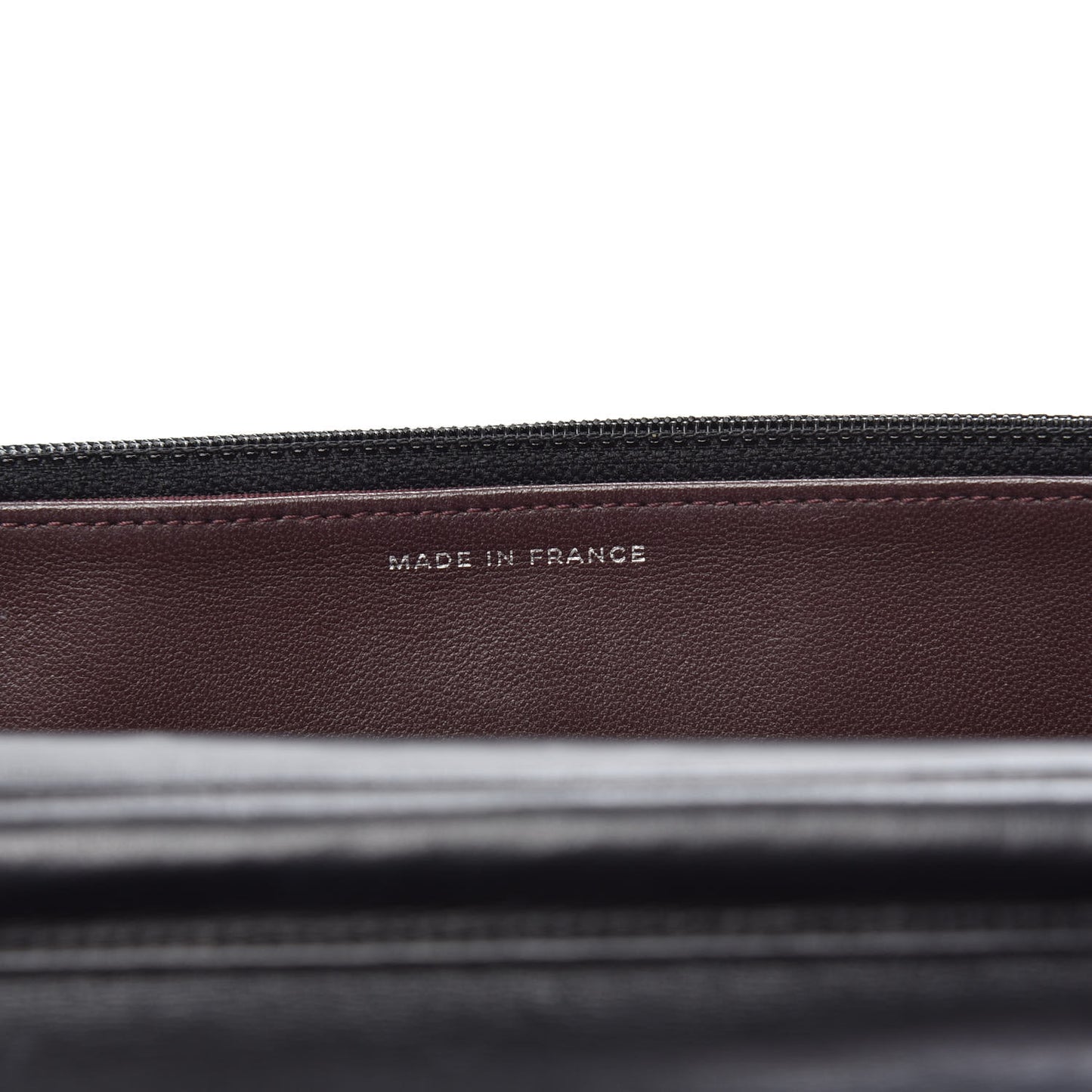 Lambskin Quilted Wallet On Chain WOC Black