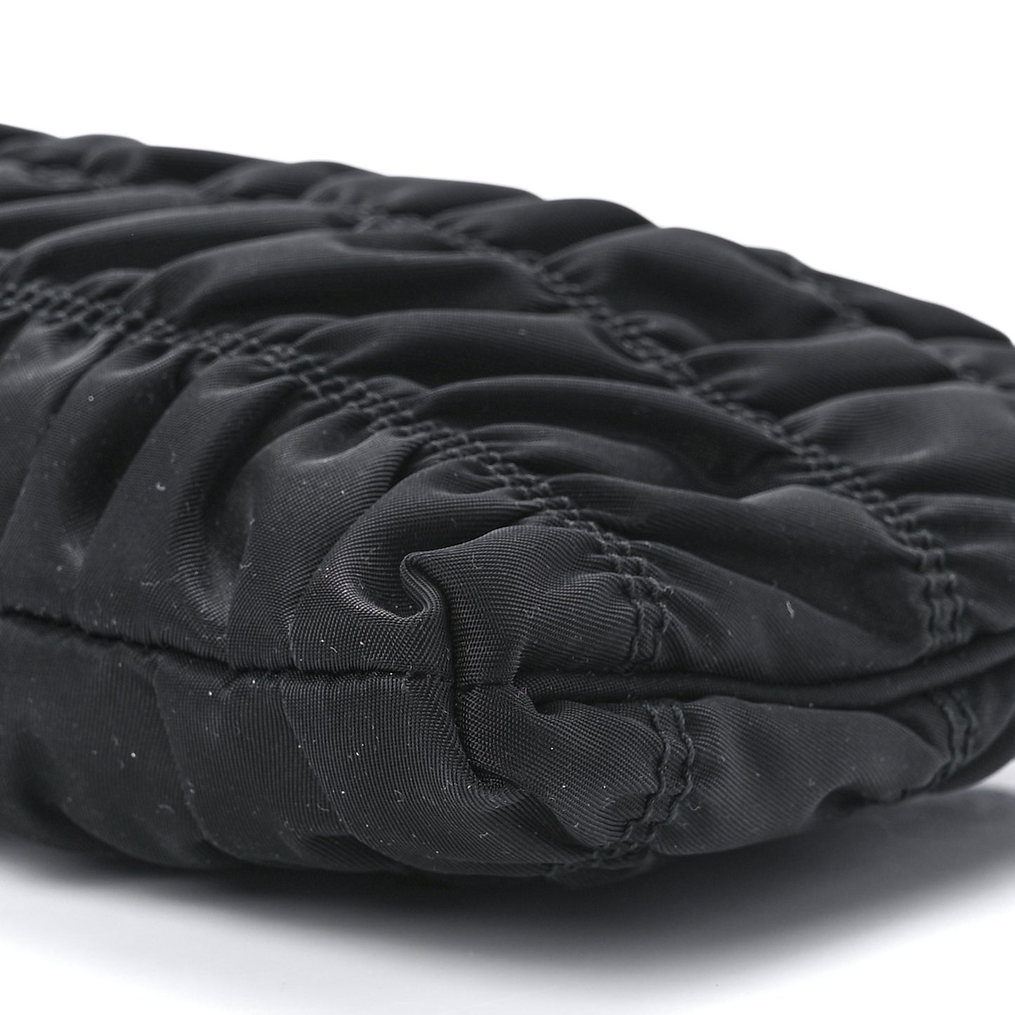 Tessuto Nylon Gaufre Wristlet Black