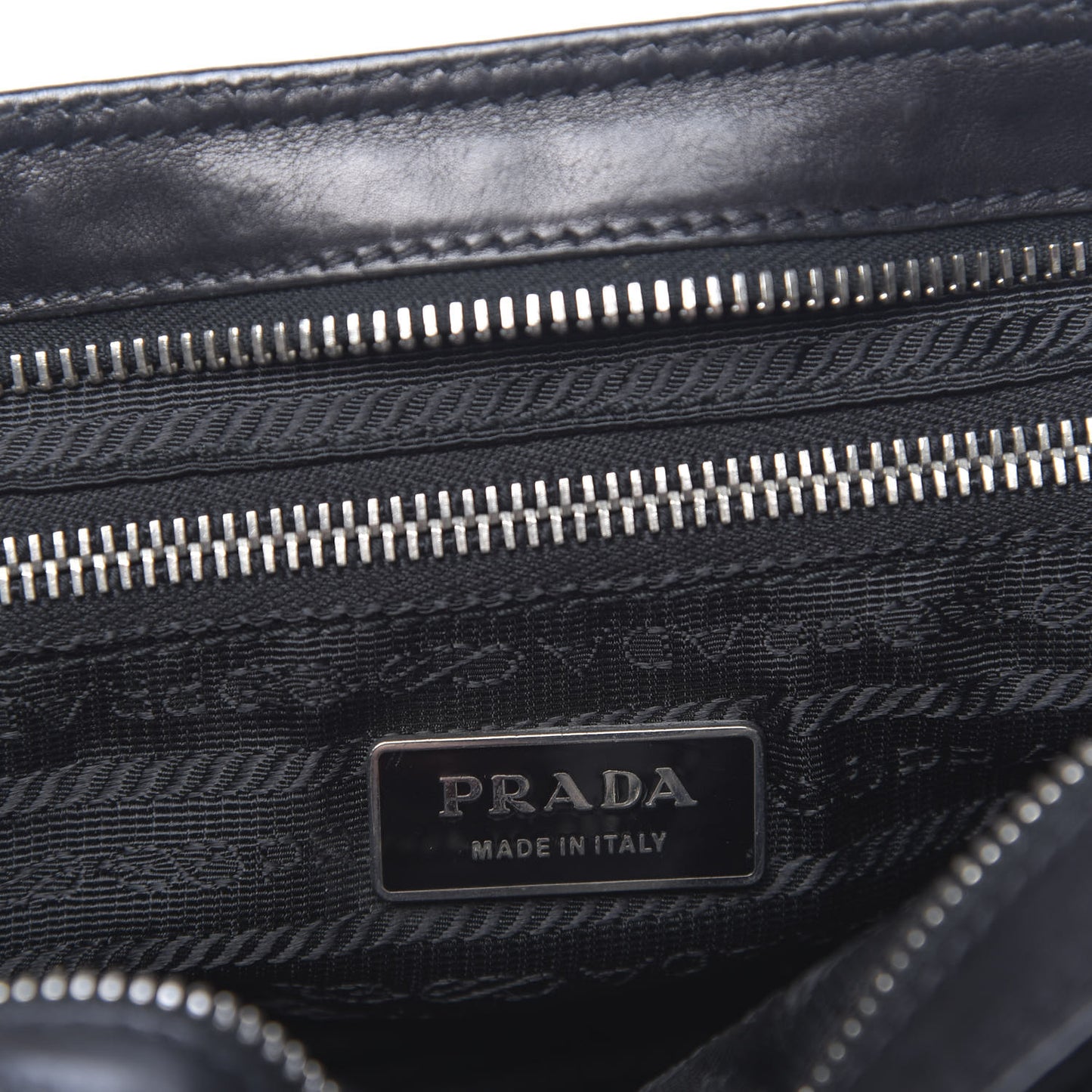 Soft Calfskin Nylon Buckle Shoulder Bag Black